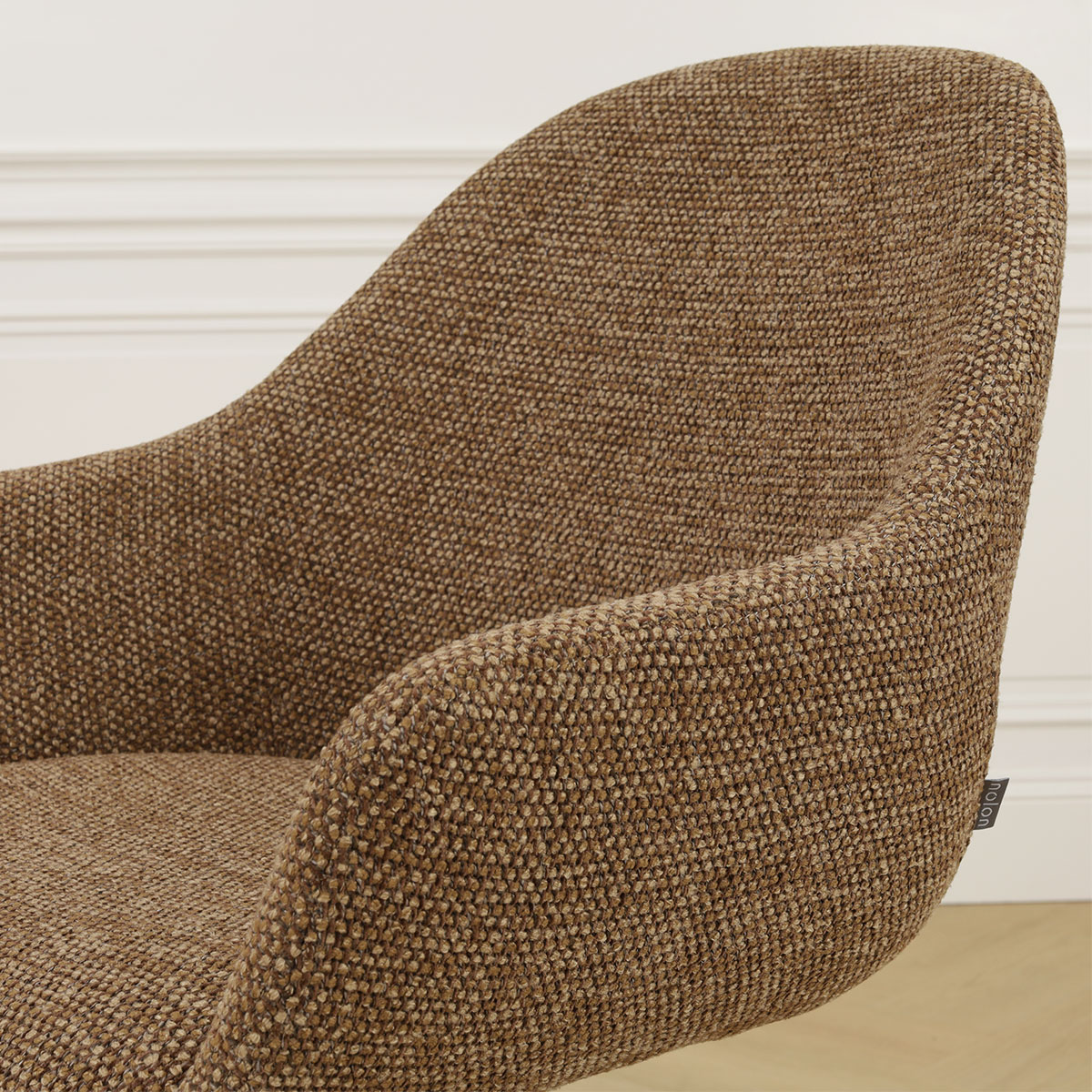 niva-mae draaibare eetkamerstoel- beige onderstel