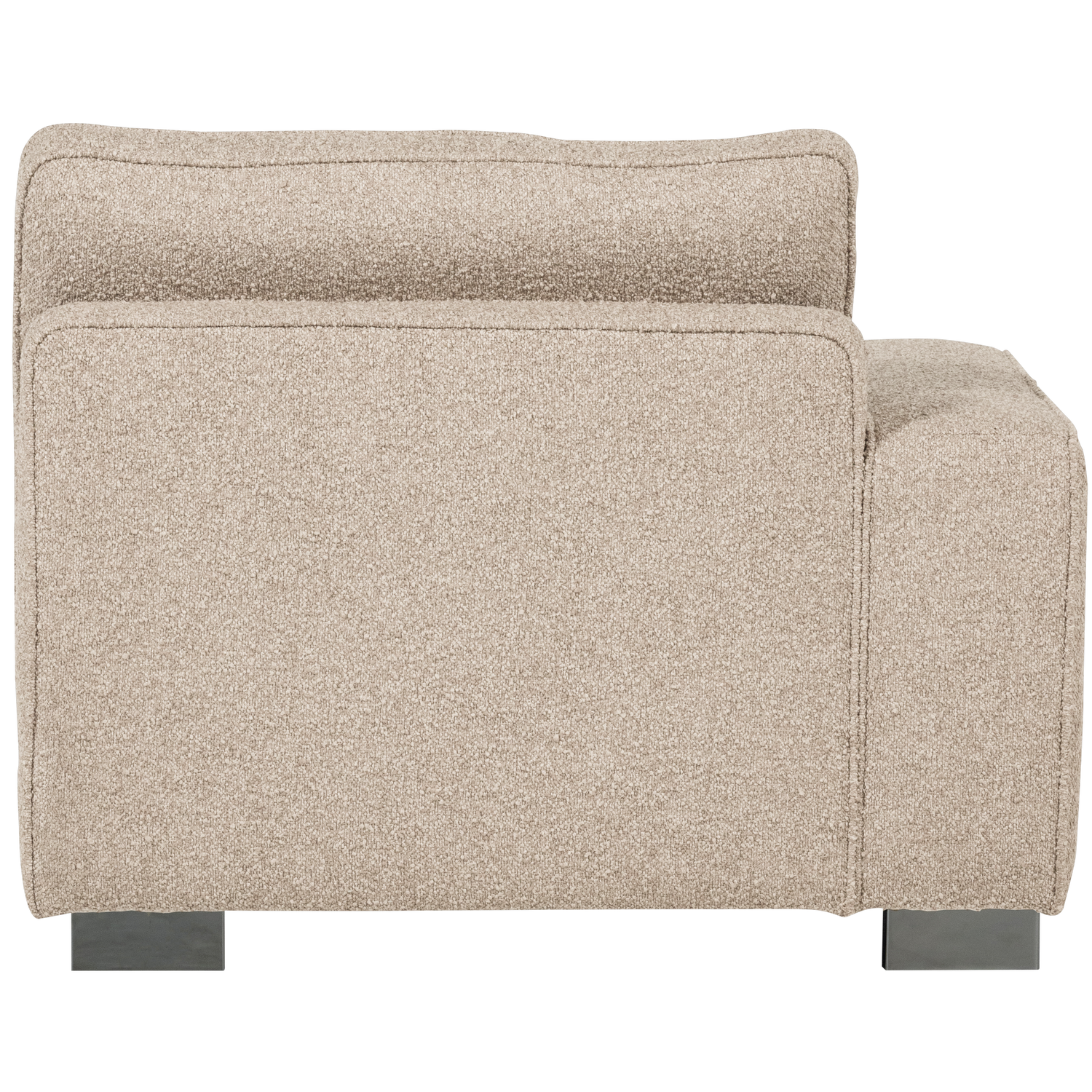 Lazy 1-zits element met arm links boucle antraciet