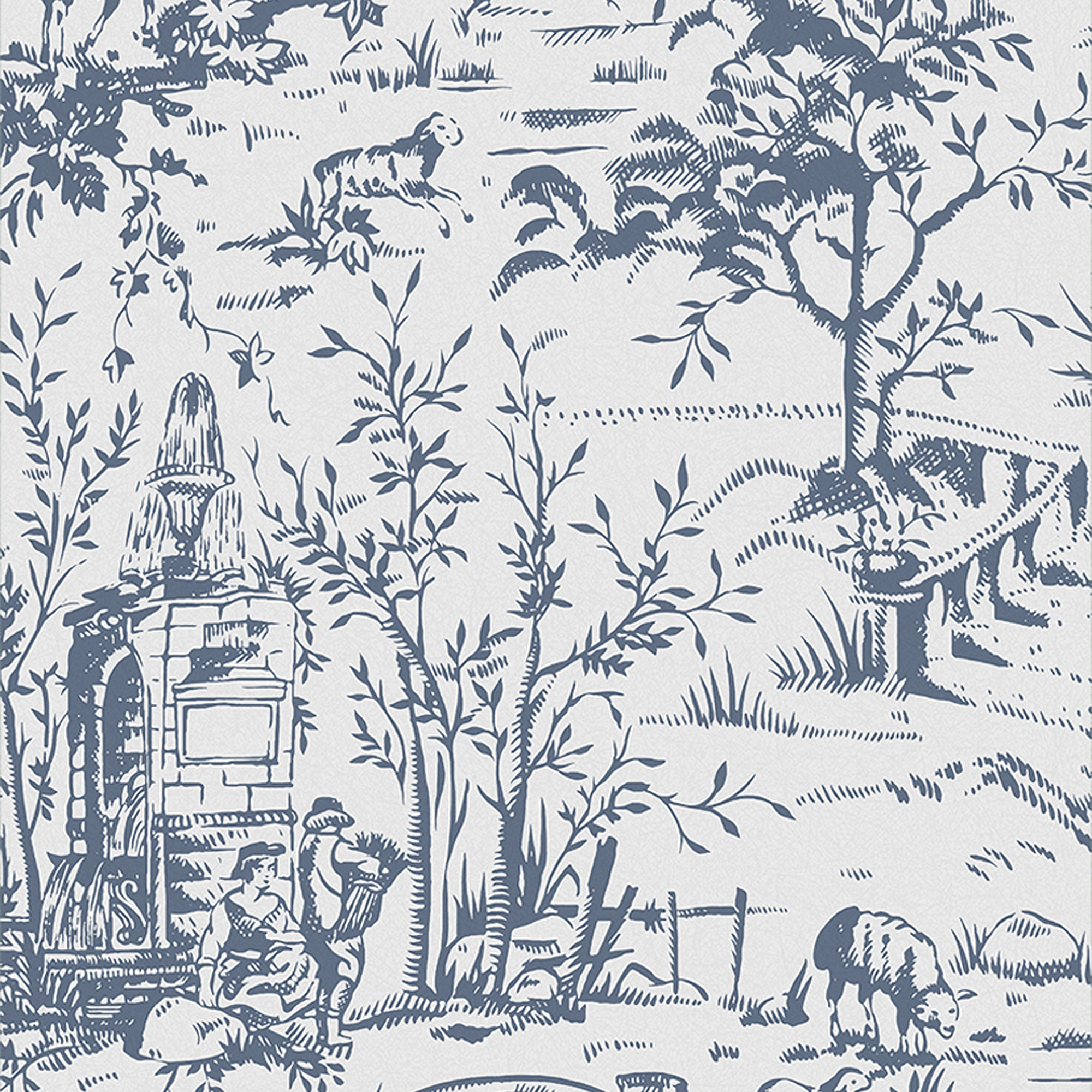 Behang Laura Ashley Toile Jouy