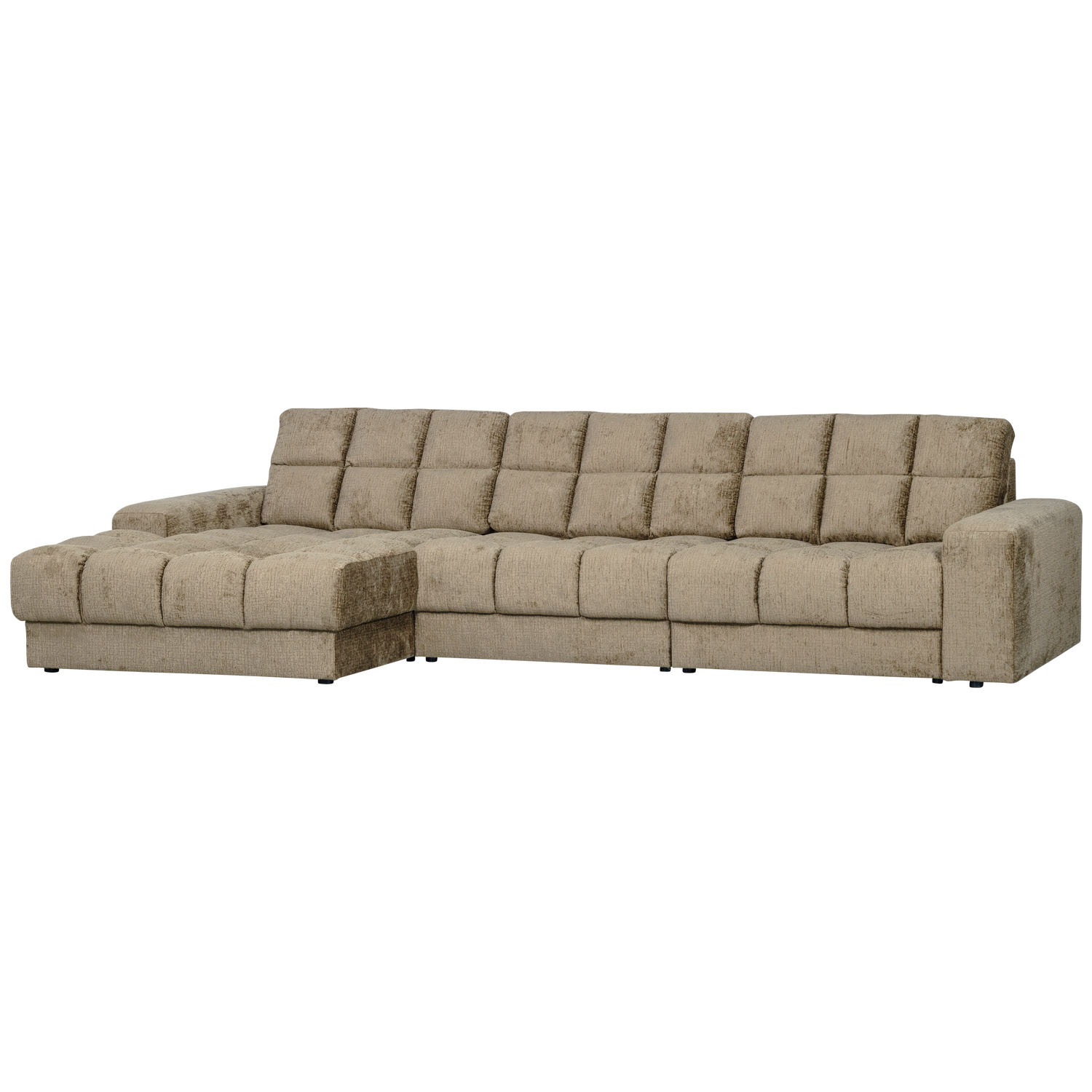 Second date chaise longue links velvet antraciet