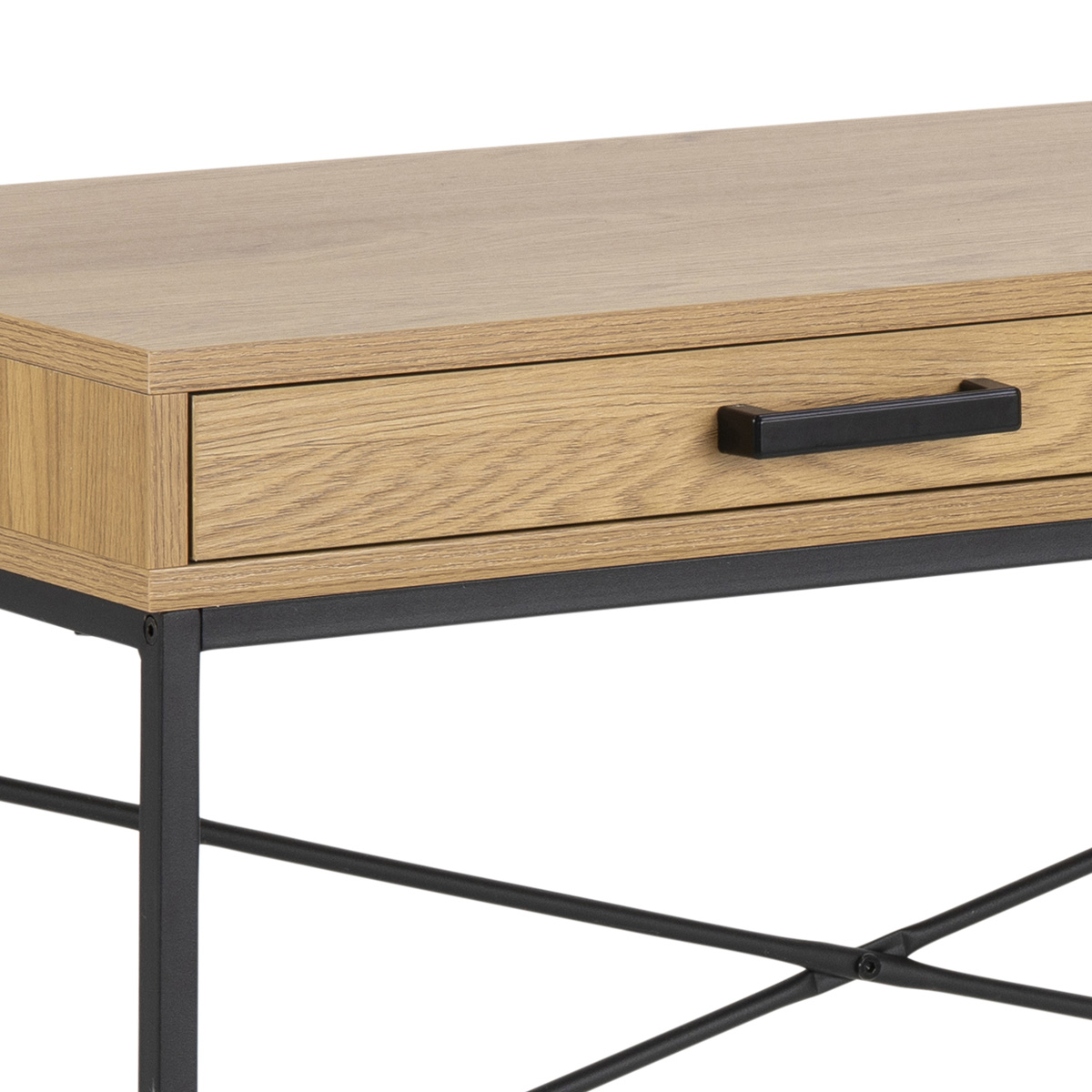 Houten bureau Vic - met opbergvak