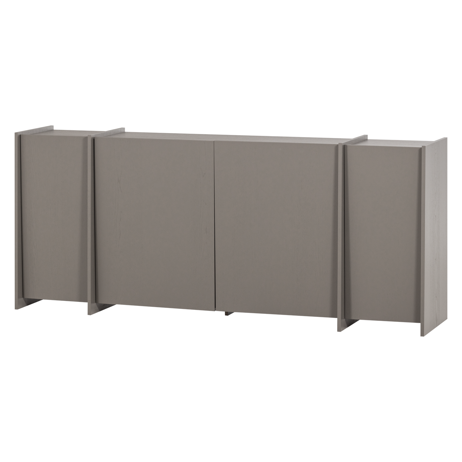 Brock dressoir 200 cm essen fineer warmgrijs [fsc]