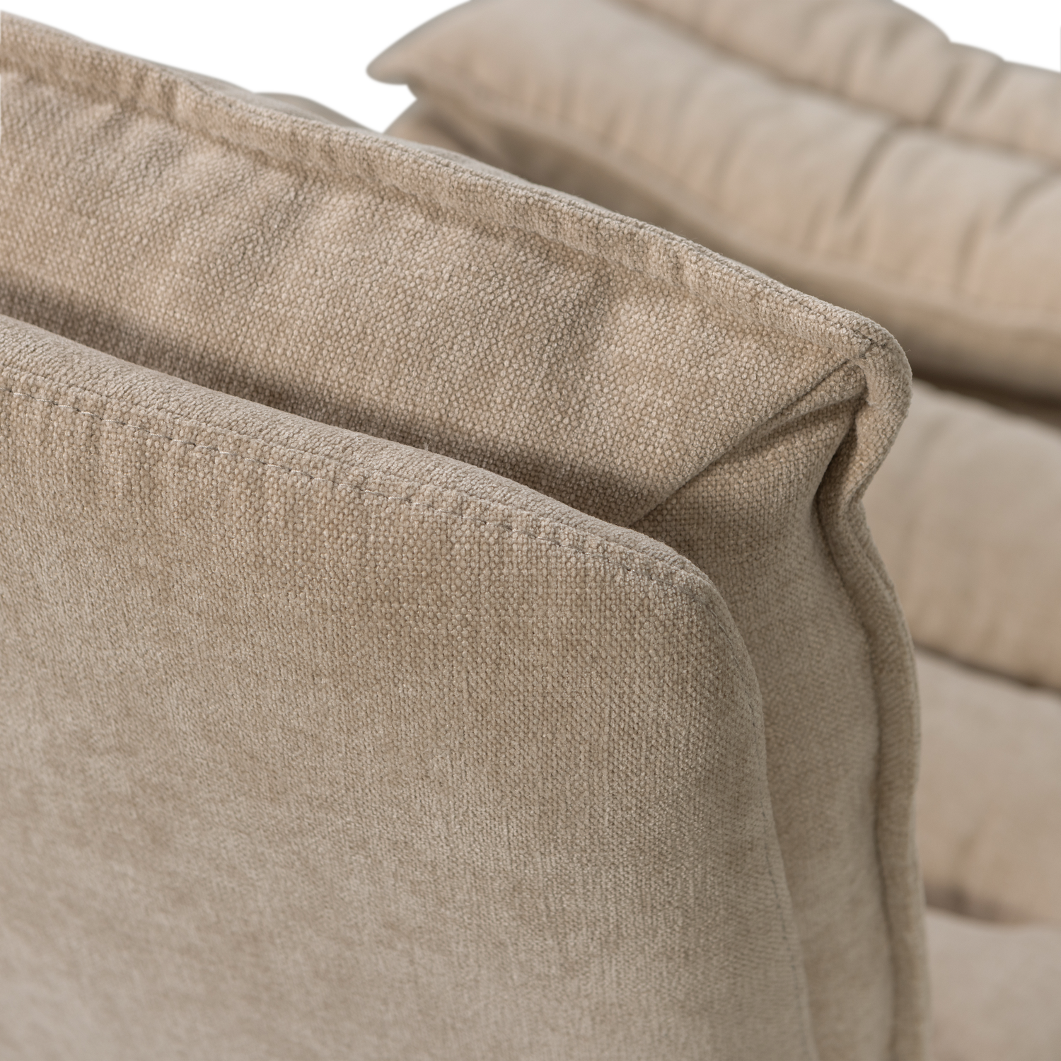 Kube draaifauteuil met hocker bruin