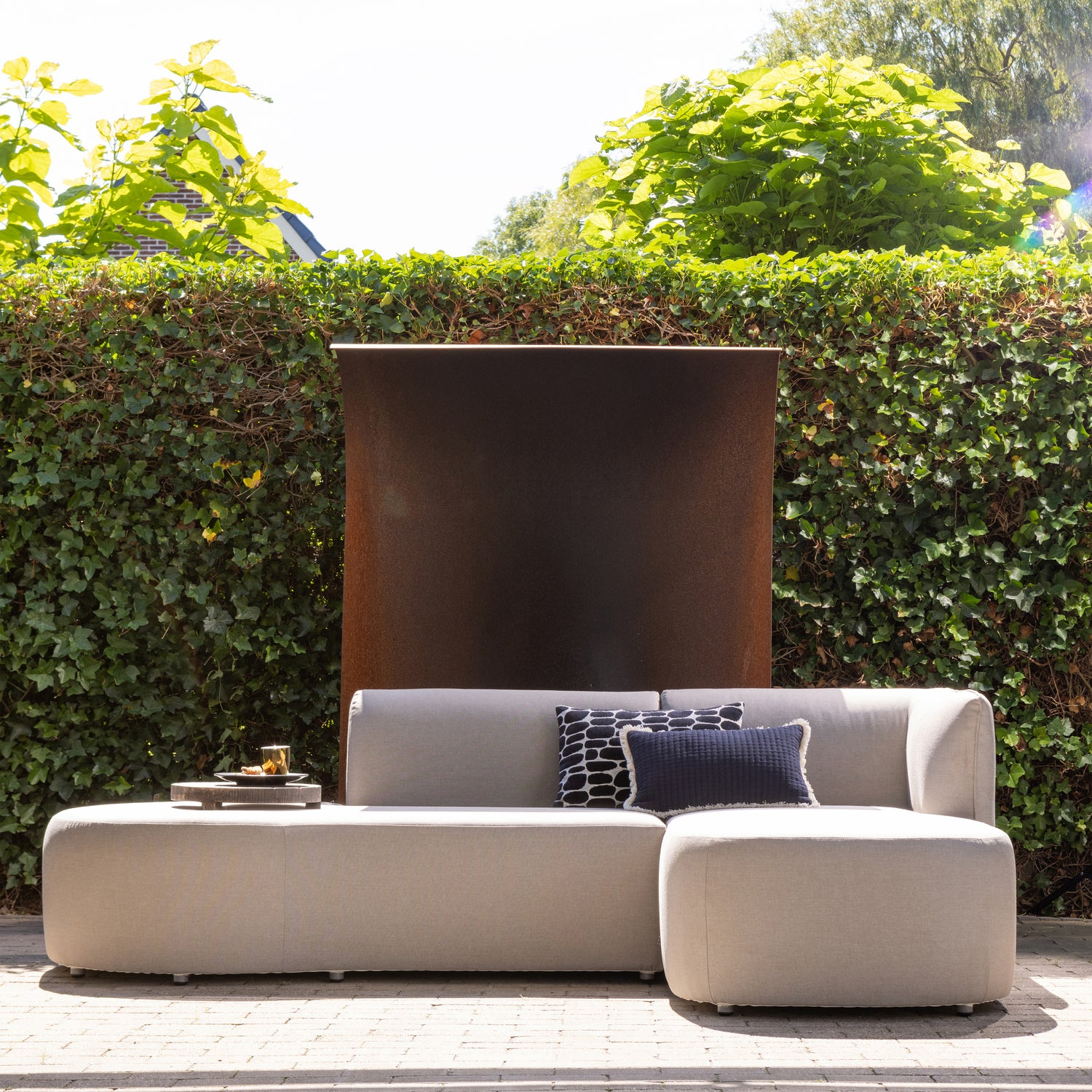 Chios tuin loungeset organisch rechts naturel
