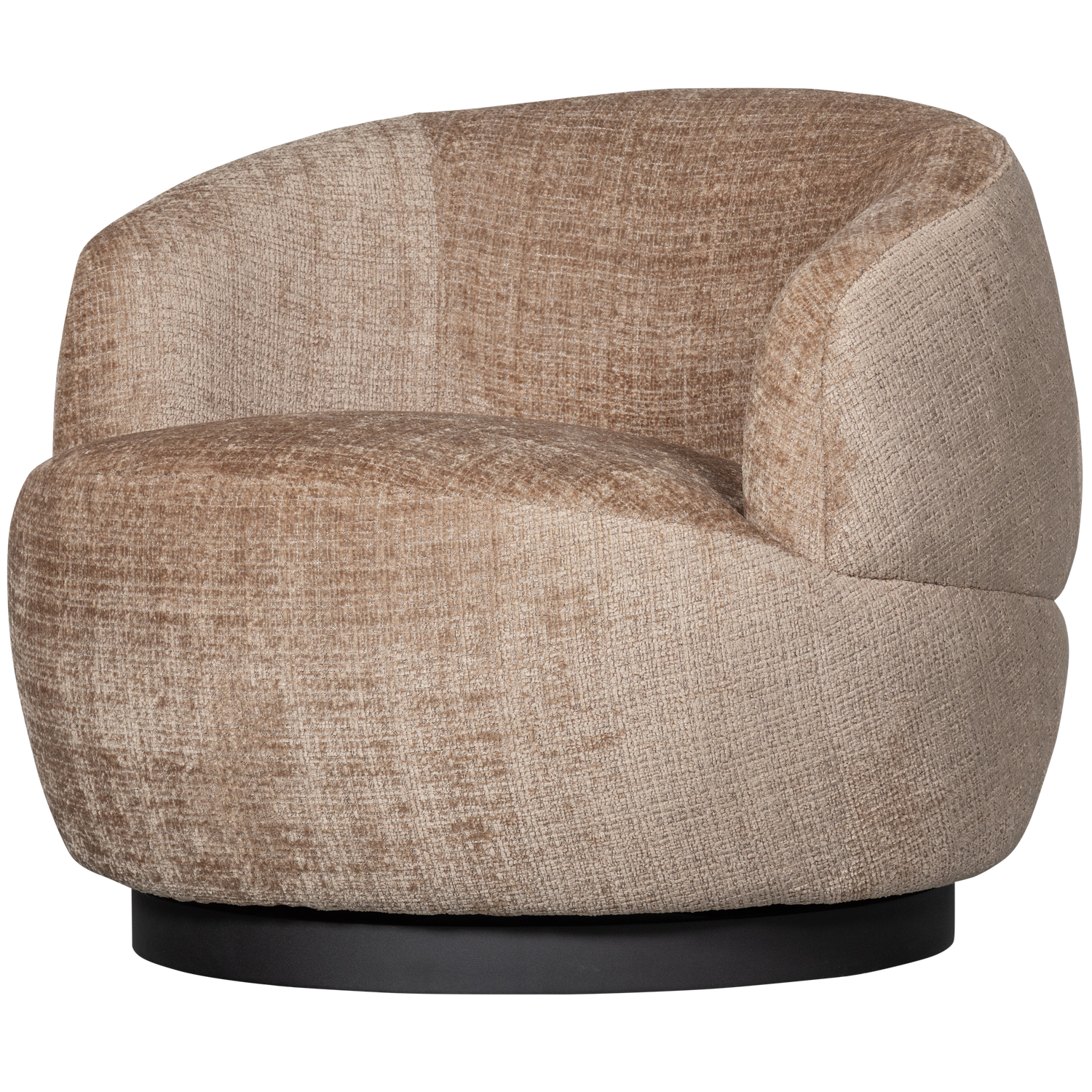 Woolly draaifauteuil boucle naturel melange