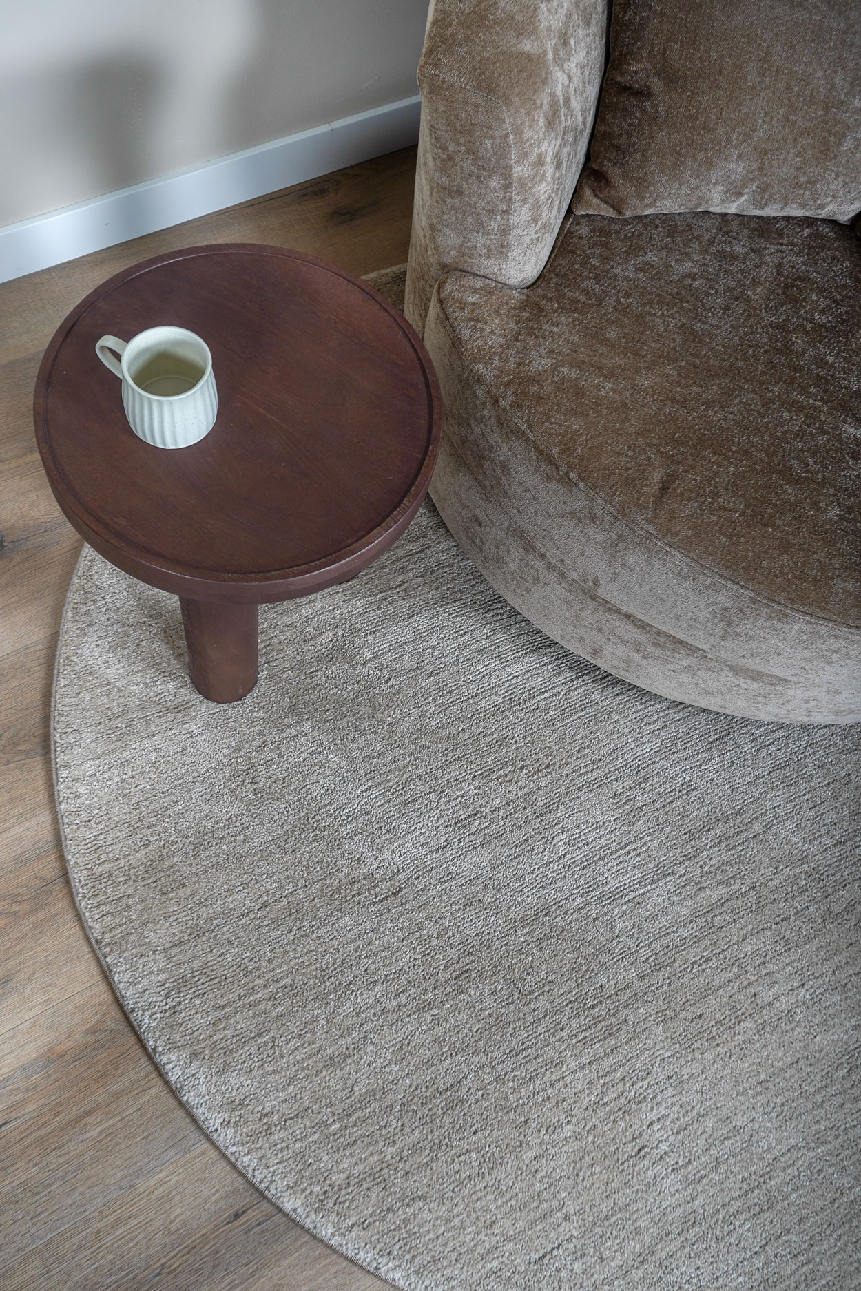 Vloerkleed Nina Beige Rond