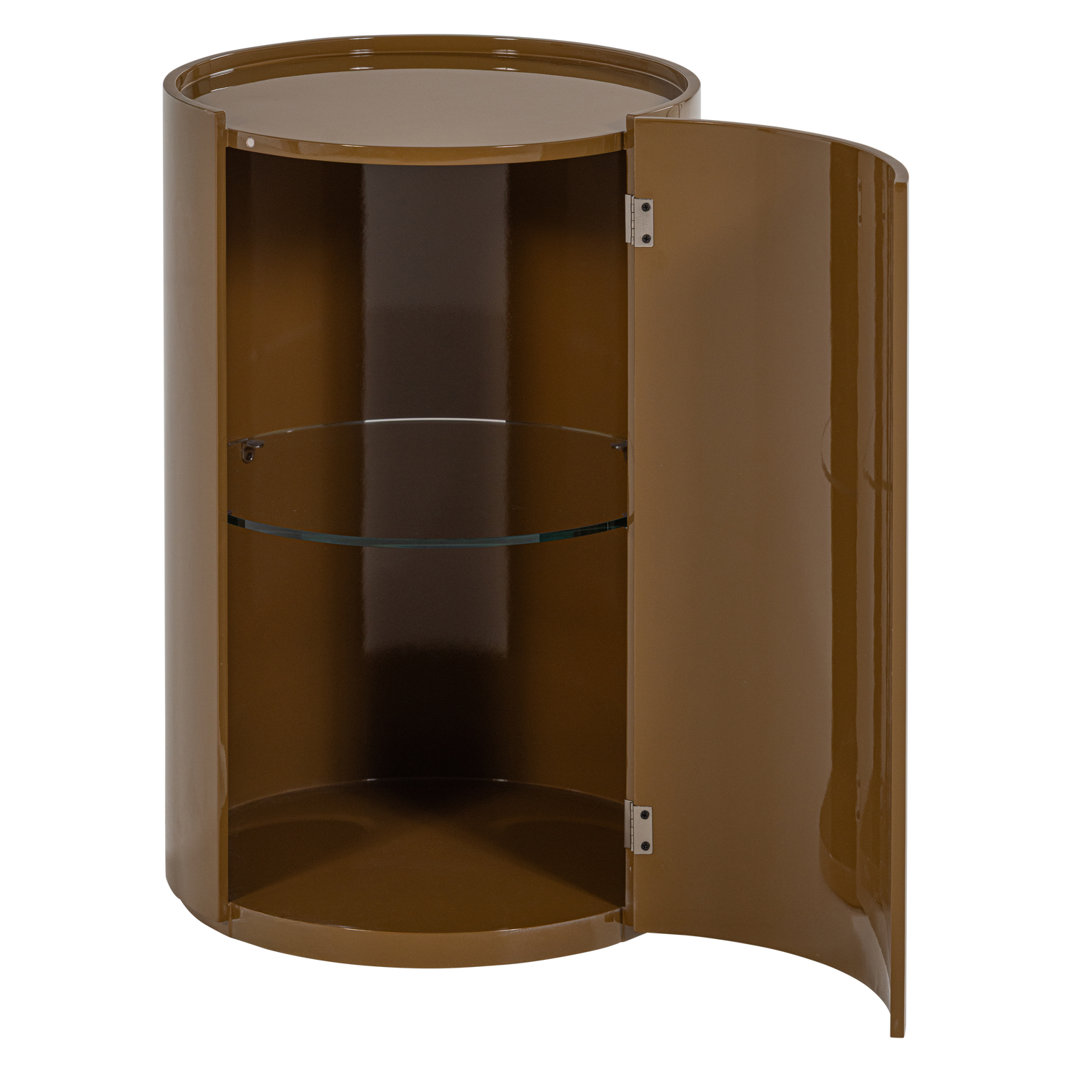 Sera ronde kast 72xo45 cm hout hoogglans honinggeel [fsc]