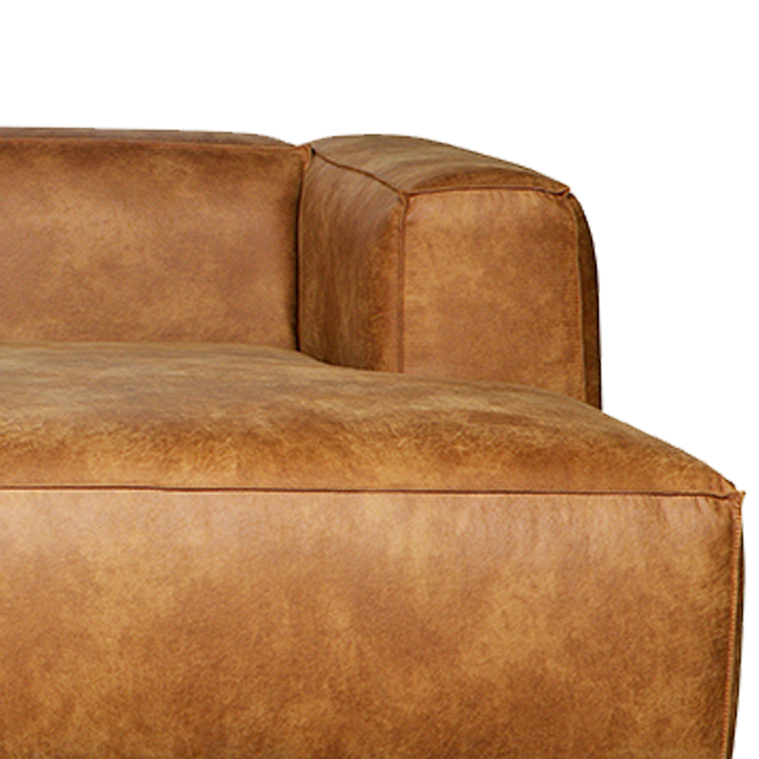 Bean hoekbank rechts chenille velvet taupe