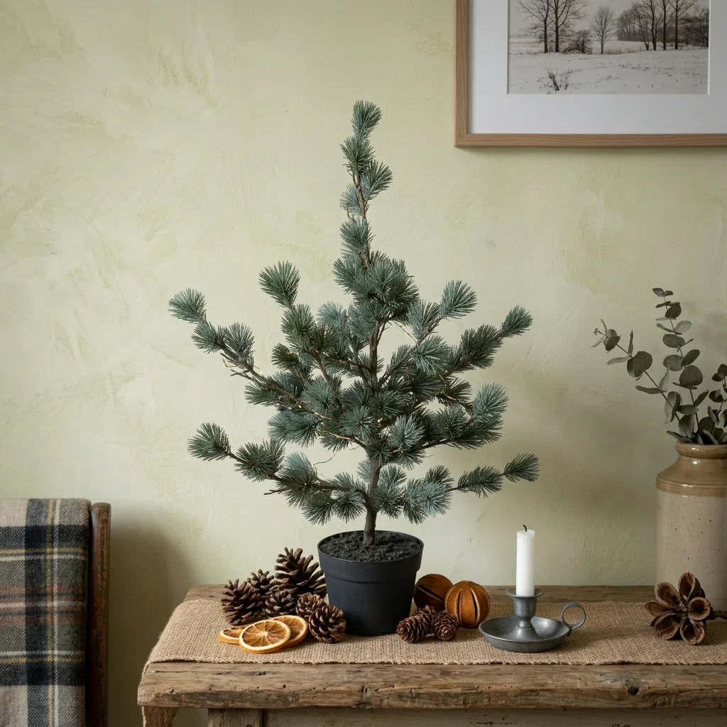 Kunst Larix boom kerst
