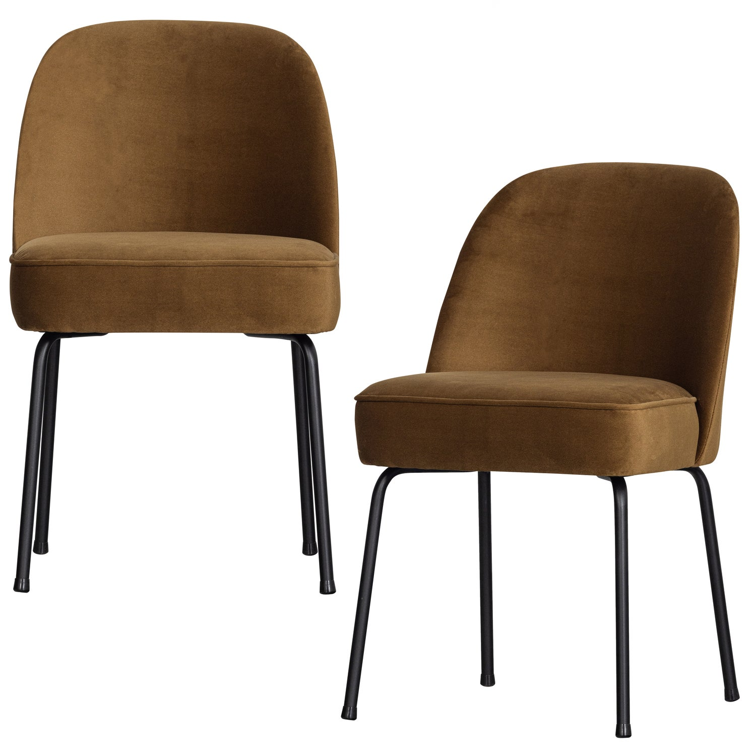 Vogue eetkamerstoel structure velvet brass