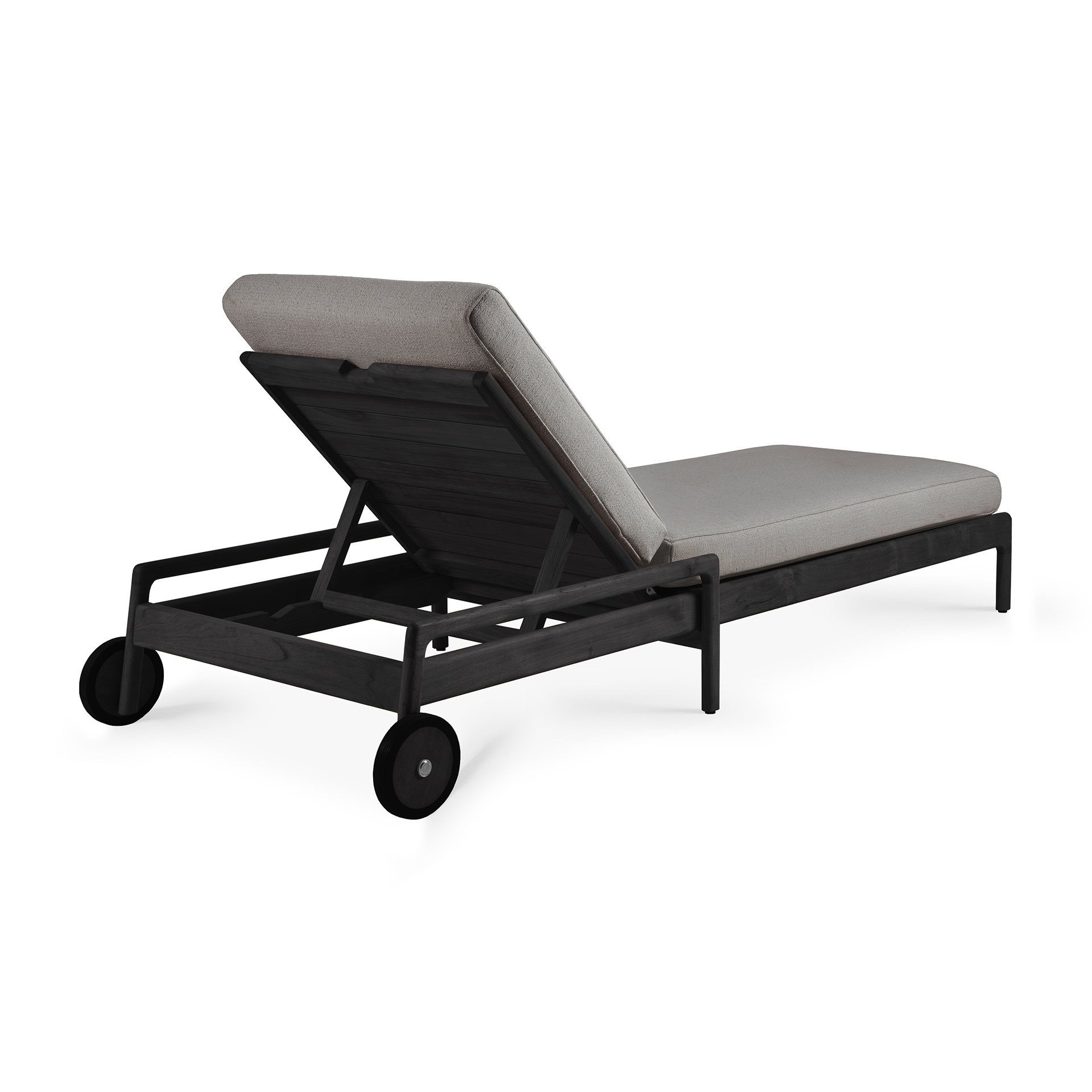 Ethnicraft - Outdoor - Teak Jack adjustable lounger - zwart