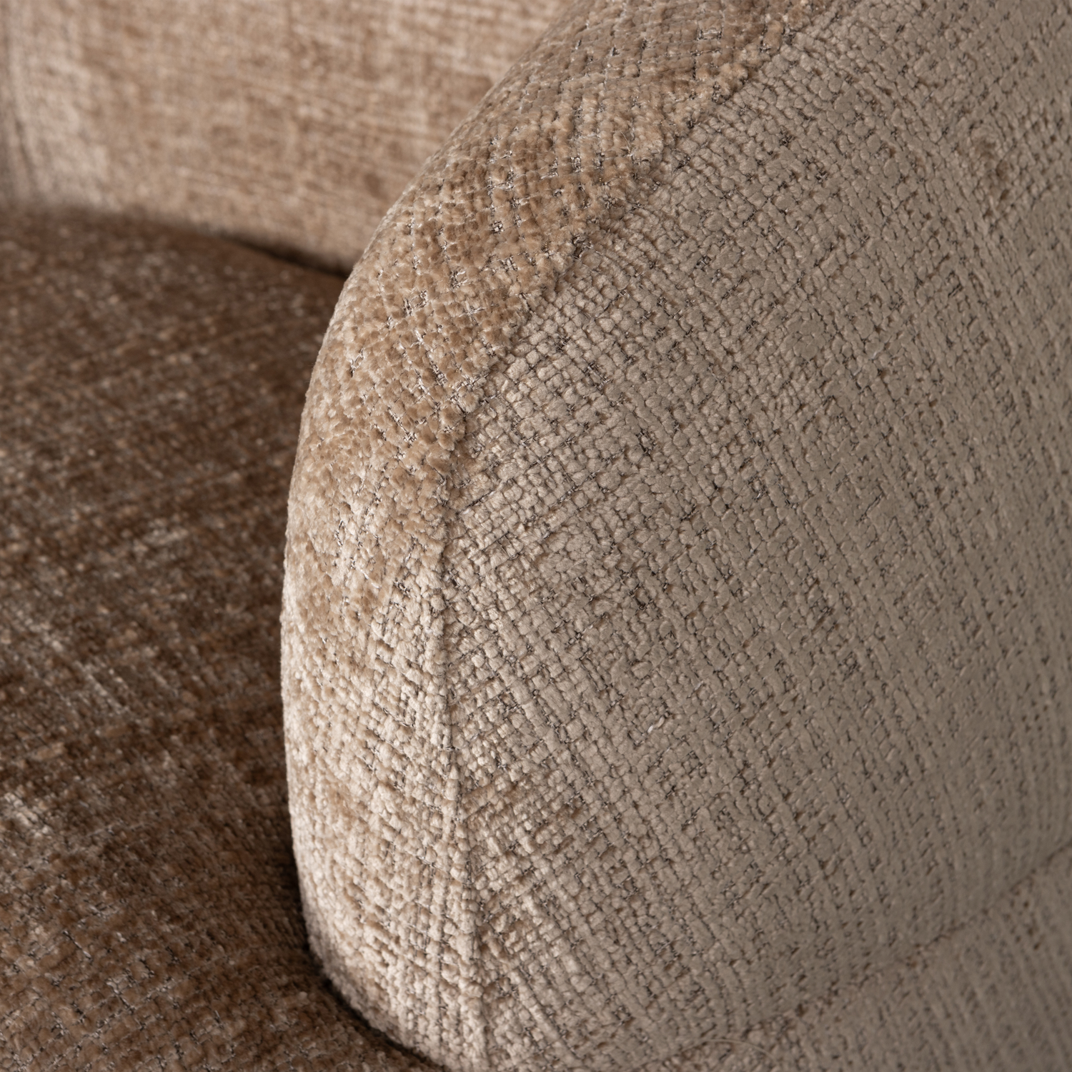 Woolly draaifauteuil boucle naturel melange