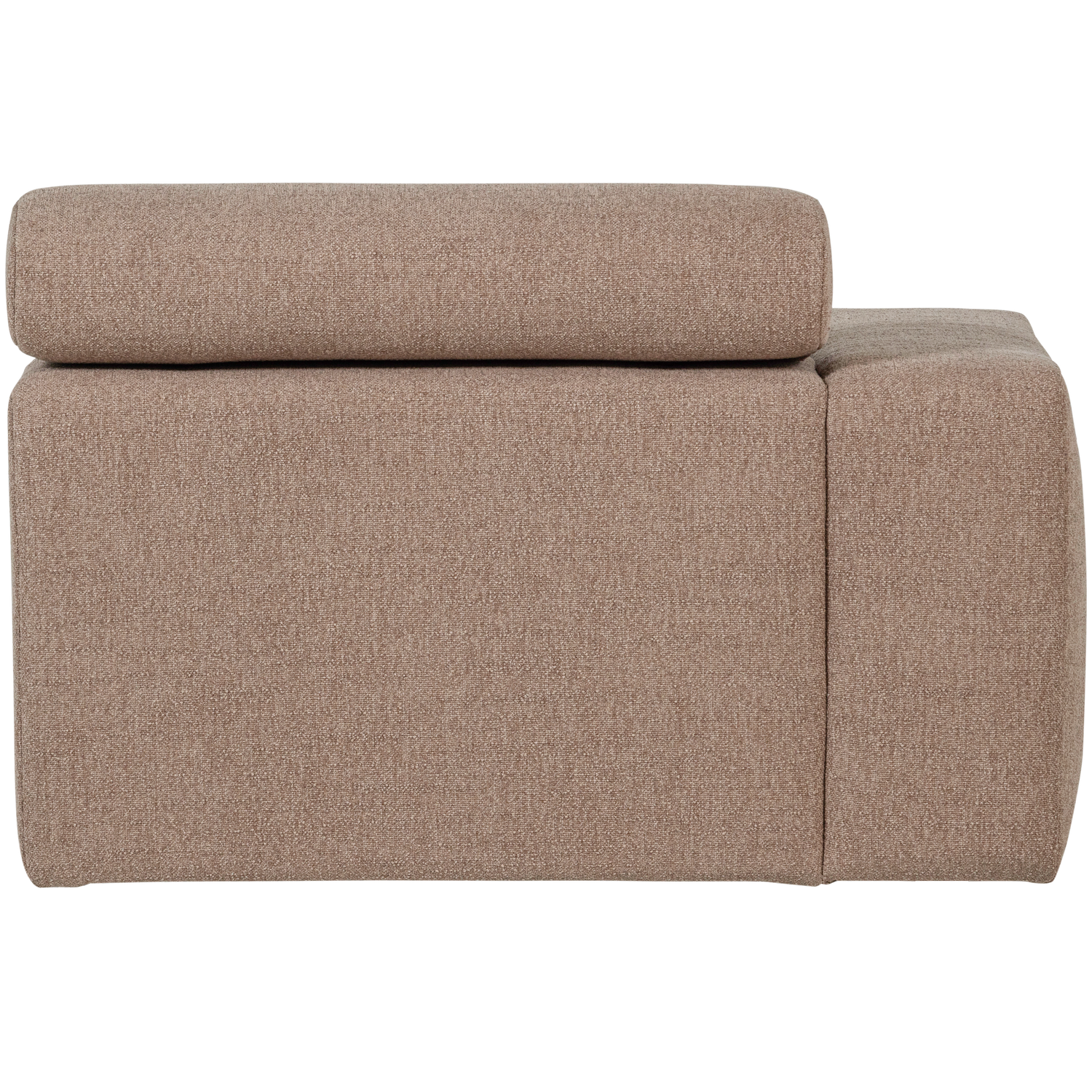 Novi chaise longue element arm links ribstof terra