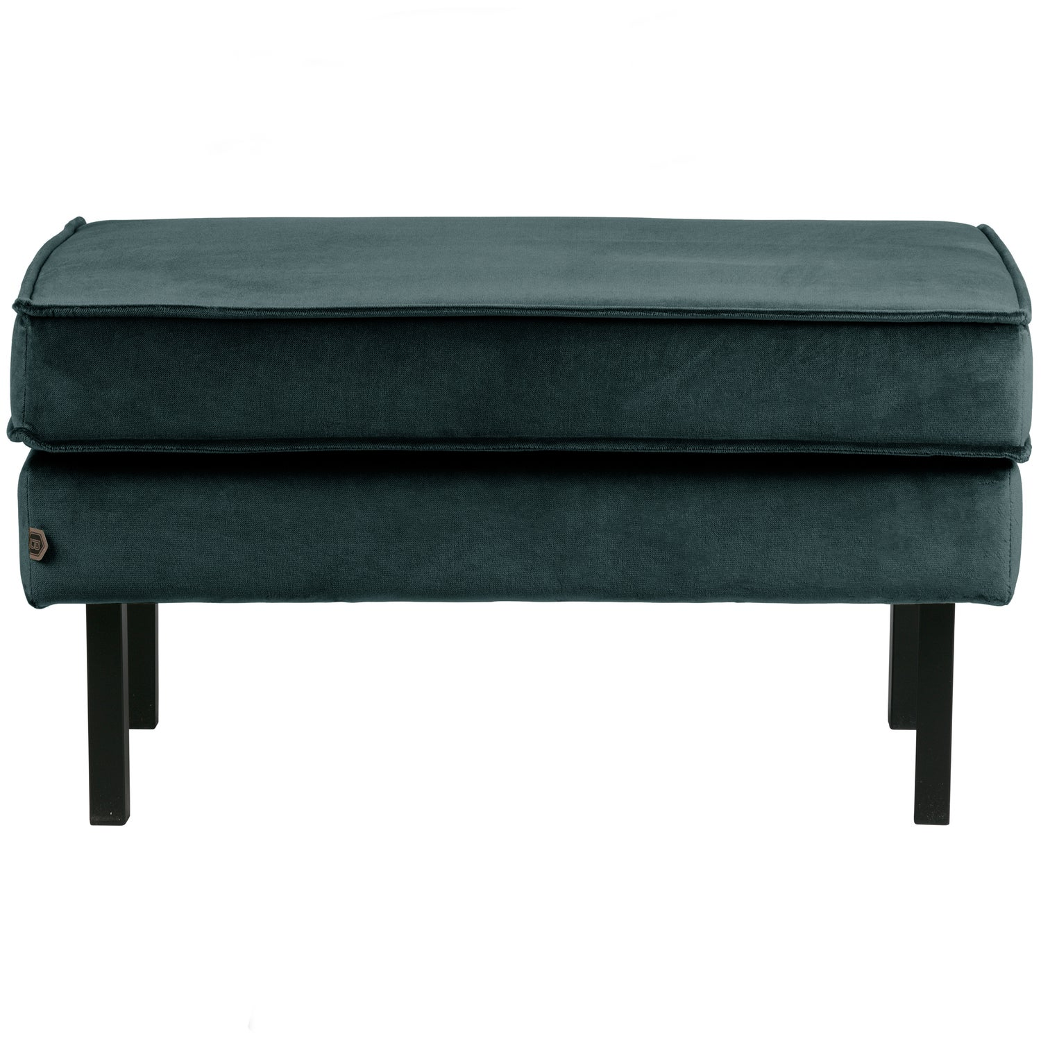 Rodeo hocker op poten velvet kastanjebruin