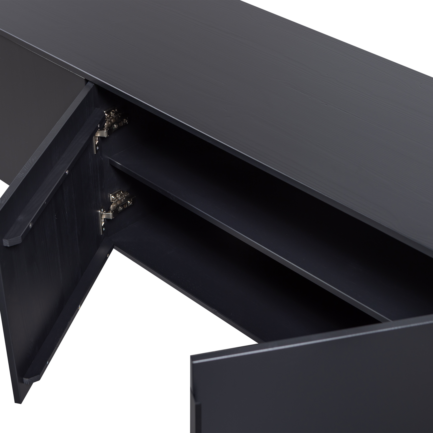 Gunnar tv meubel 200 cm grenen matzwart [fsc]
