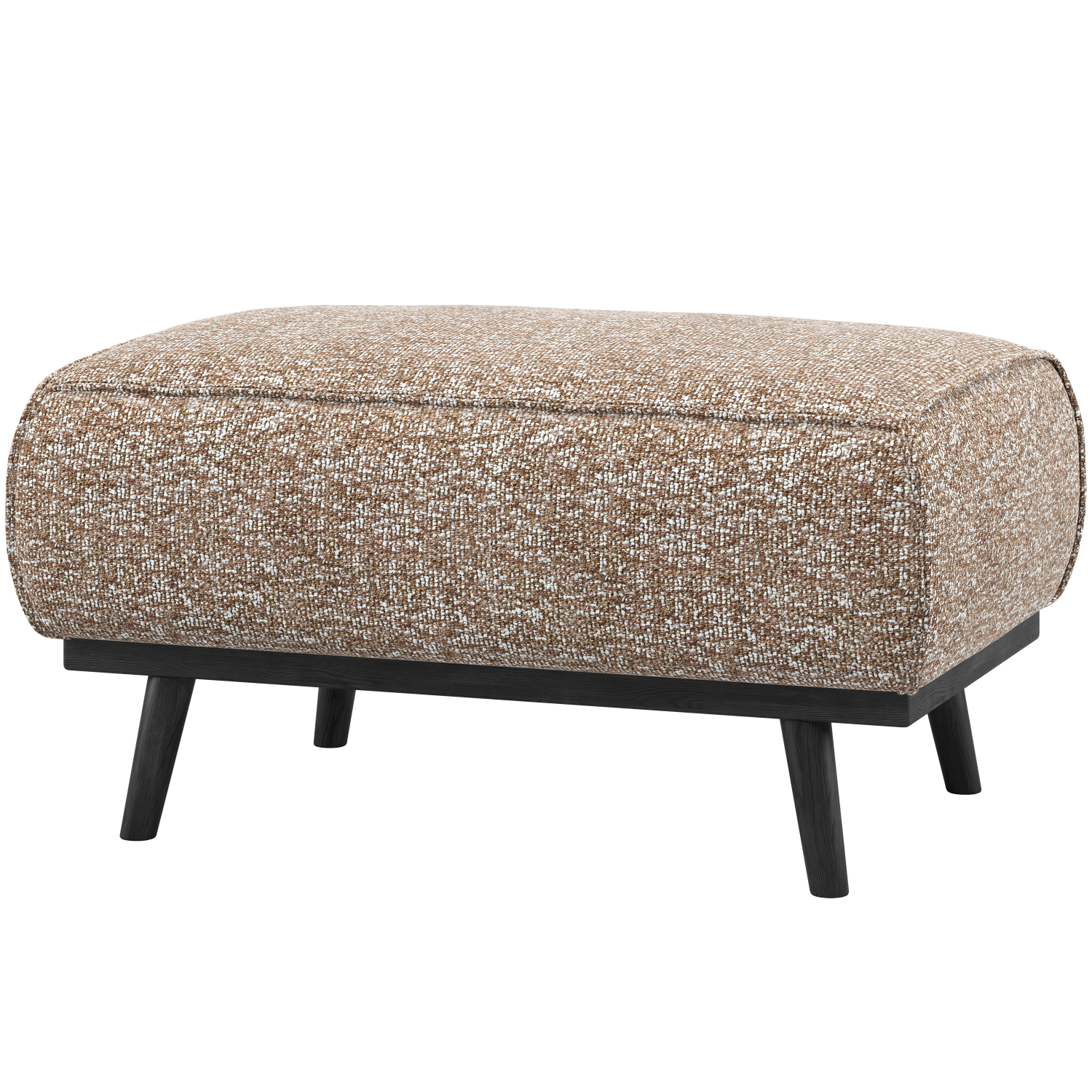 Statement hocker lichtbruin melange