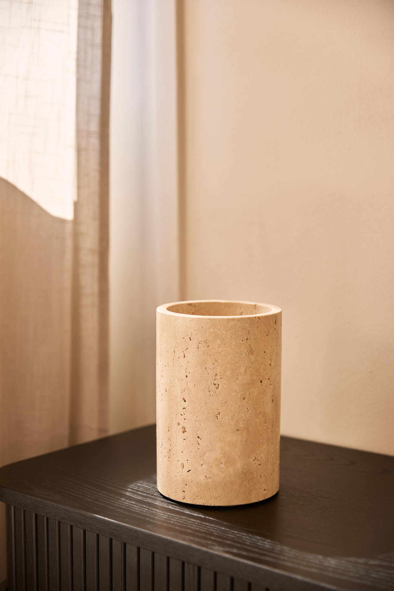 Travertine wijnkoeler/vaas