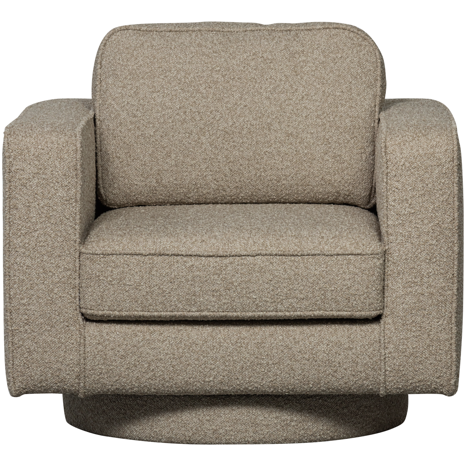 Lazy draaifauteuil boucle bruin