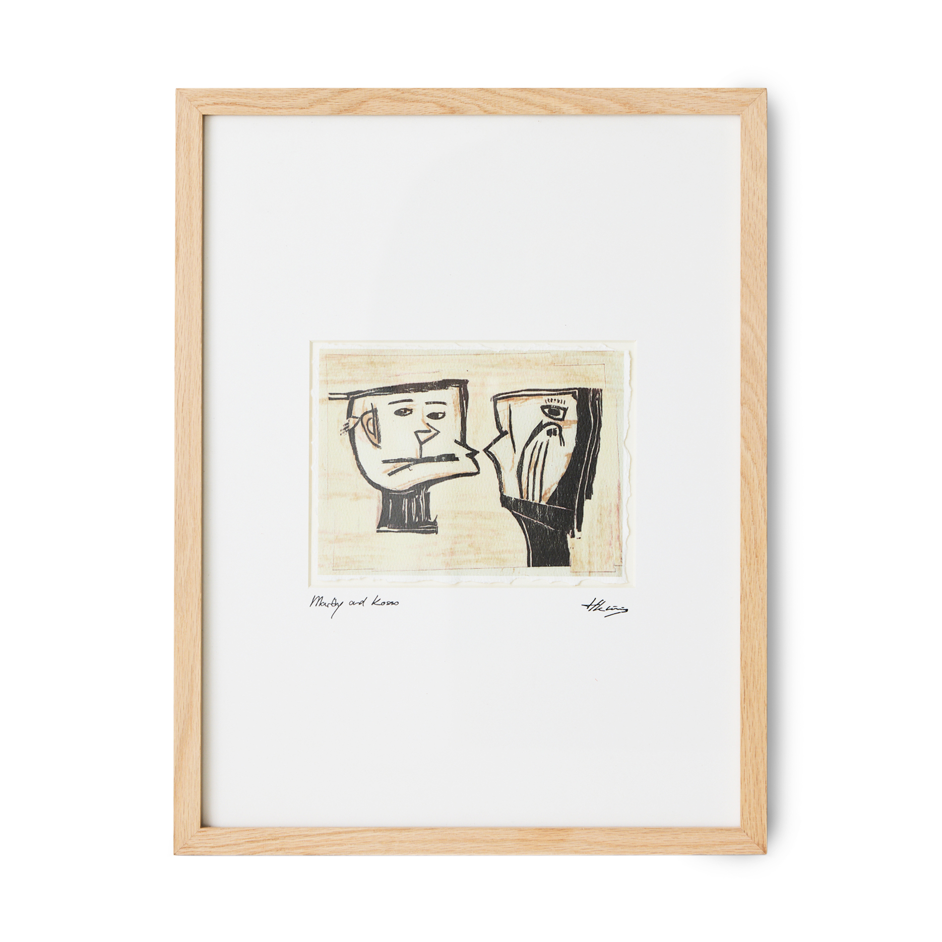 HKliving Schilderij Framed artwork marty and kosso 34x44 cm
