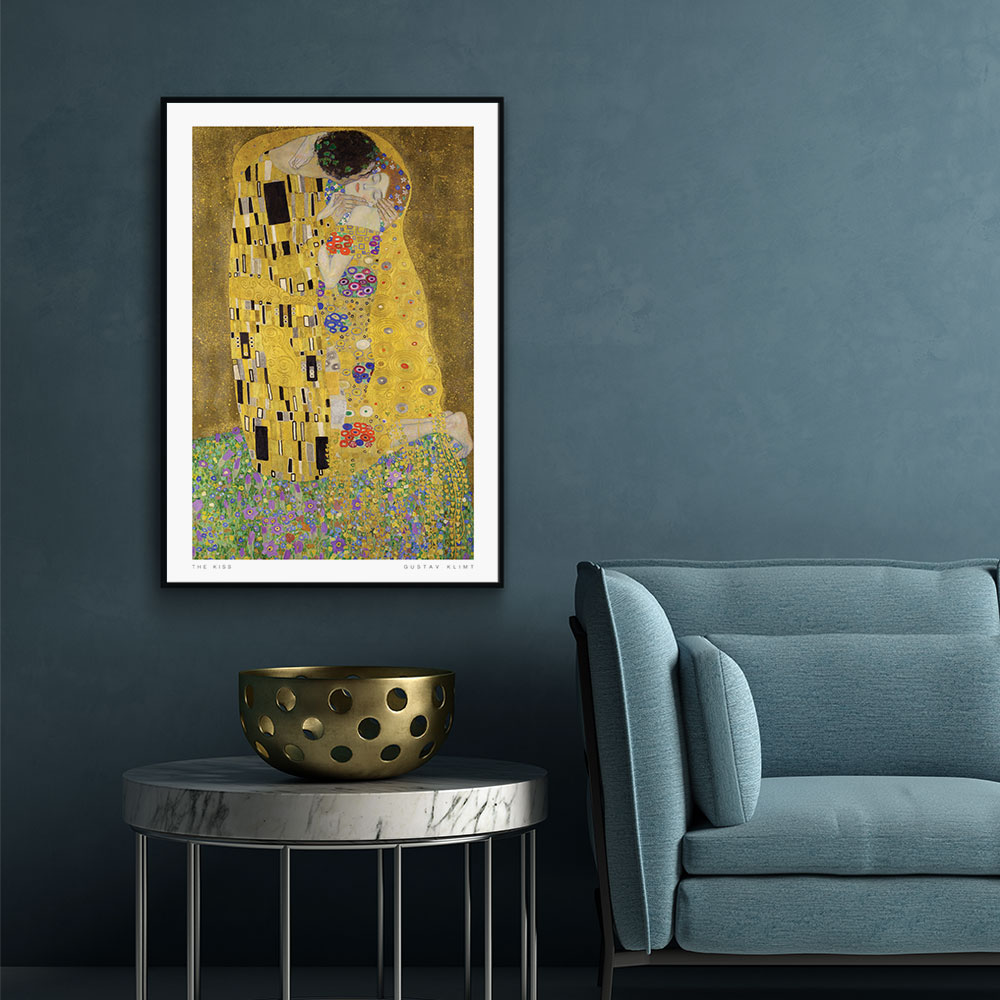 Walljar plexiglas schilderij - Gustav Klimt - De Kus