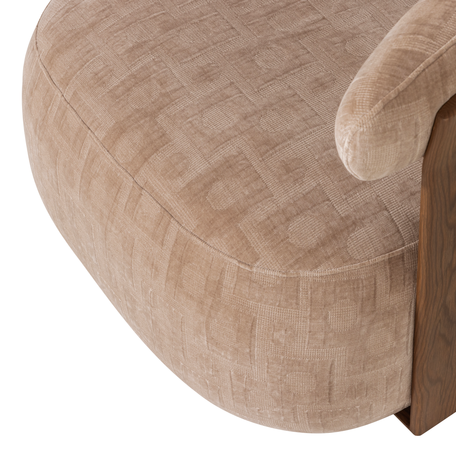Foon fauteuil 3d structuurstof bruin [fsc]