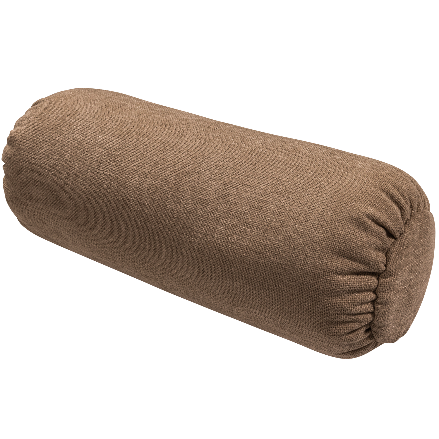 Baggy rolkussen 50xo23 cm 3d chenille middenbruin