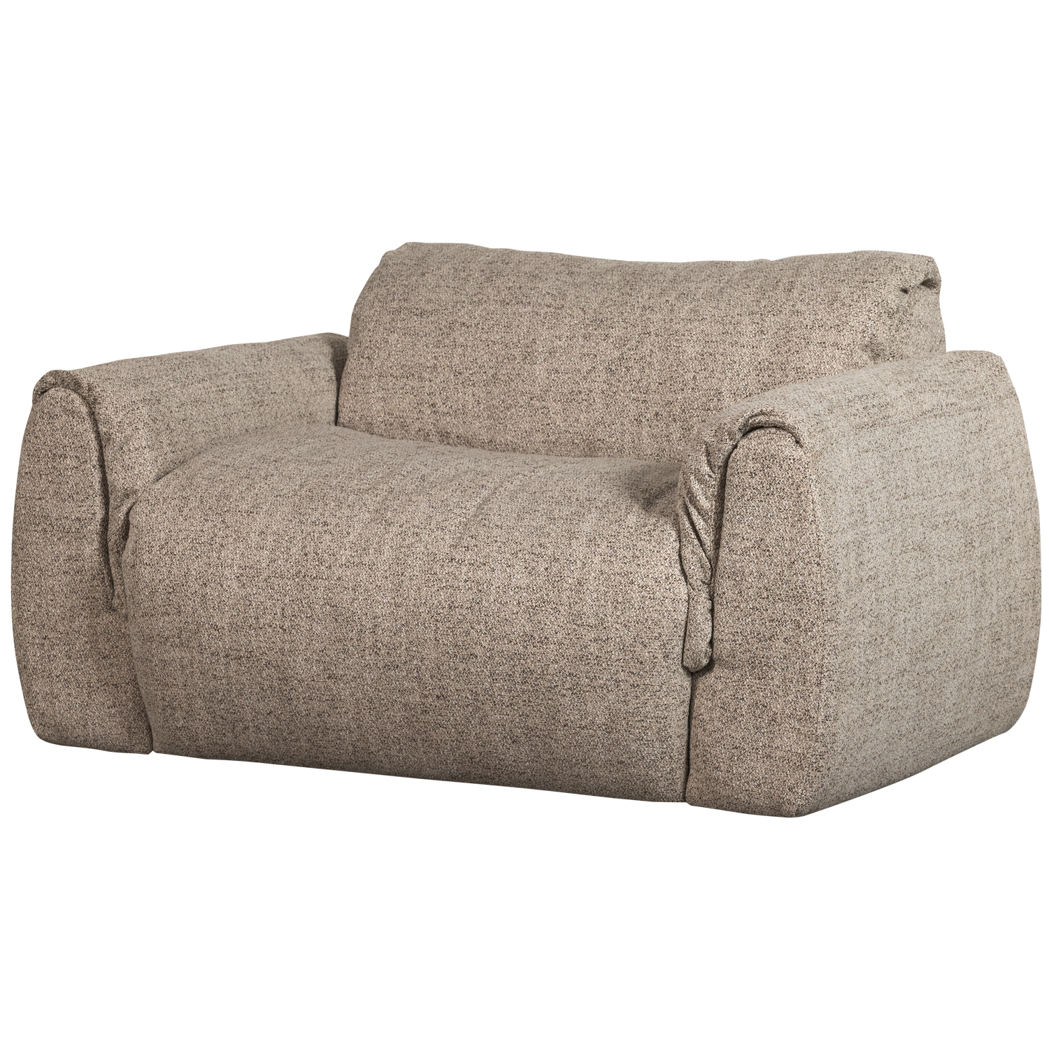 Baggy loveseat geweven chenille bruin