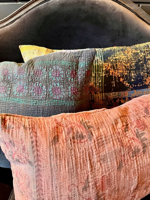 Kussen Kantha vintage 50x70 cm