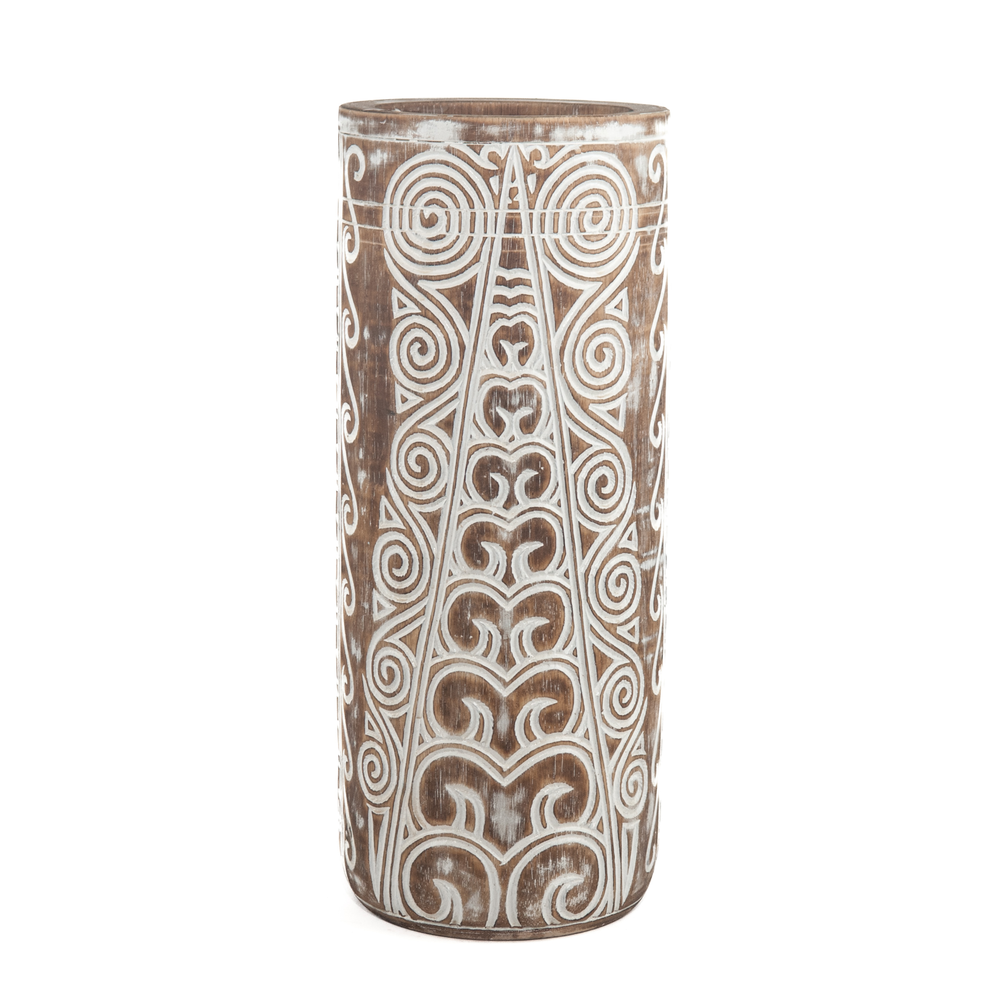 Vaas Tribal handgesneden hout