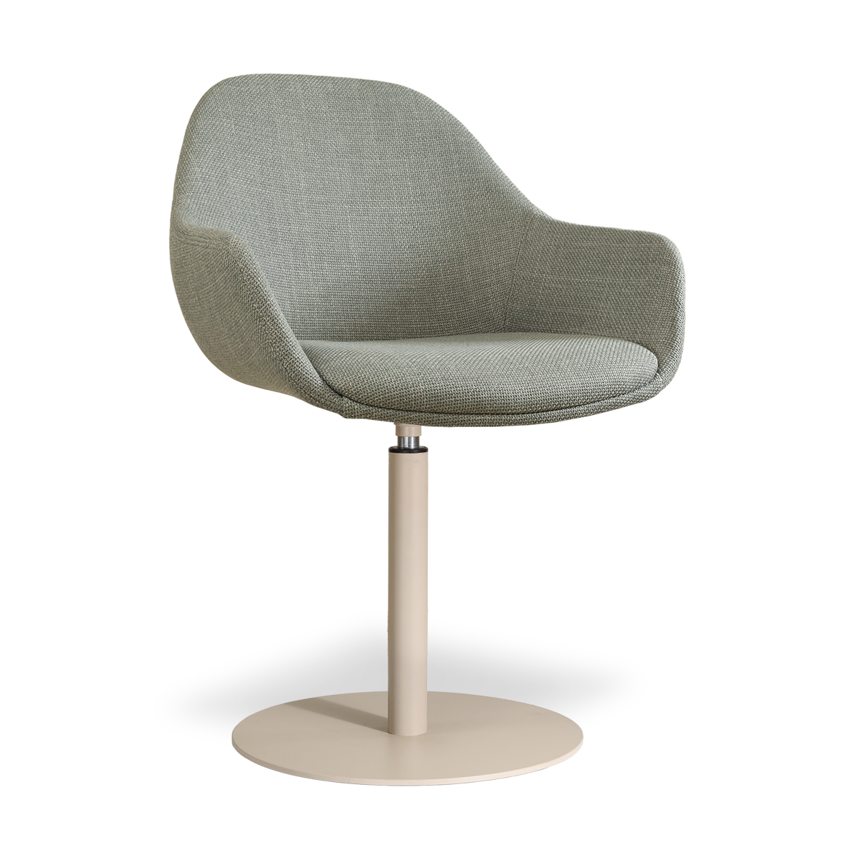 niva-mae draaibare eetkamerstoel- beige onderstel