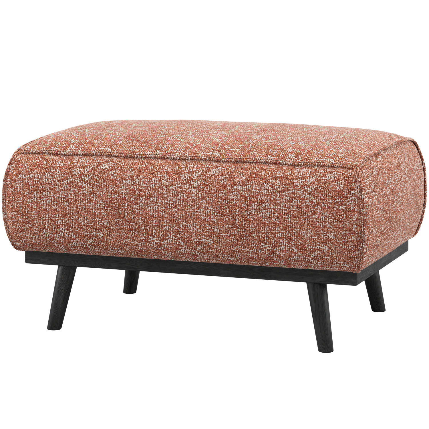 Statement hocker lichtbruin melange