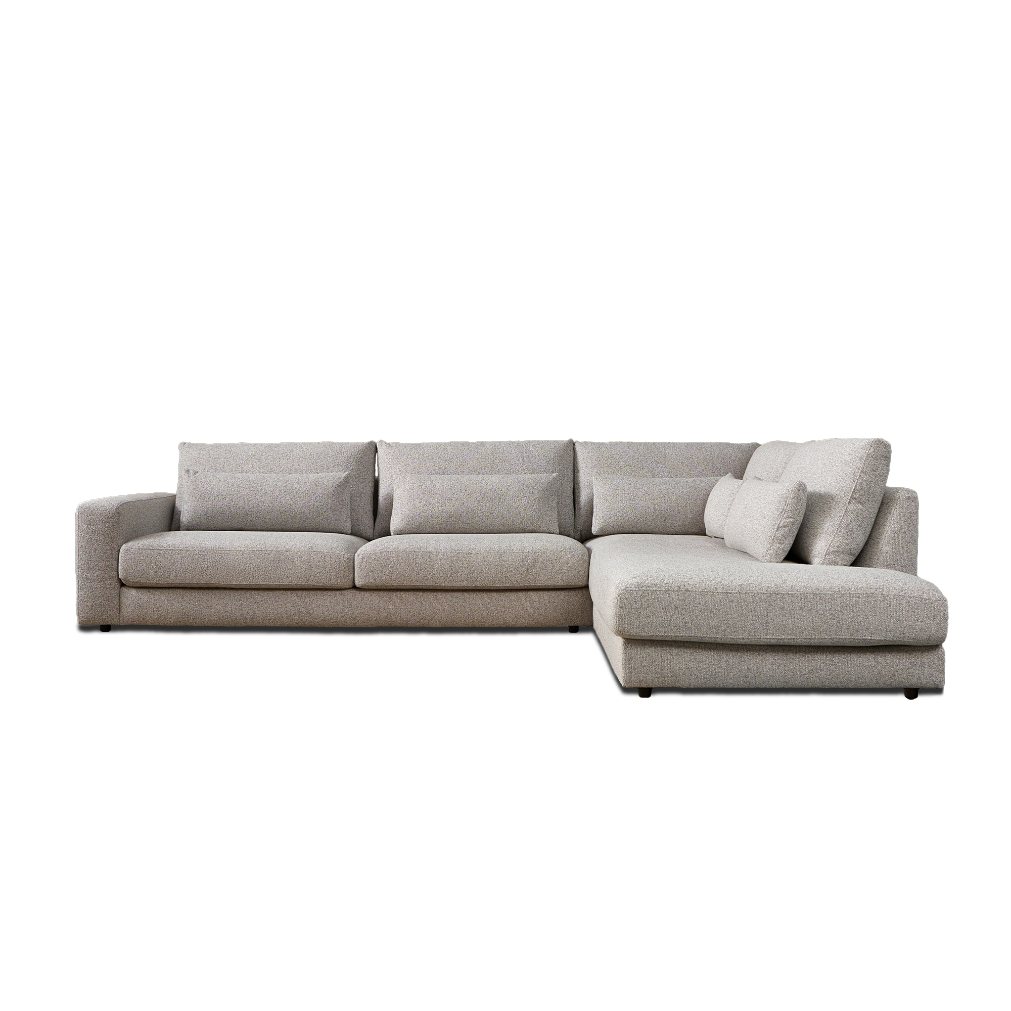 Hoekbank Lusaro Lichtgrijs Ottoman