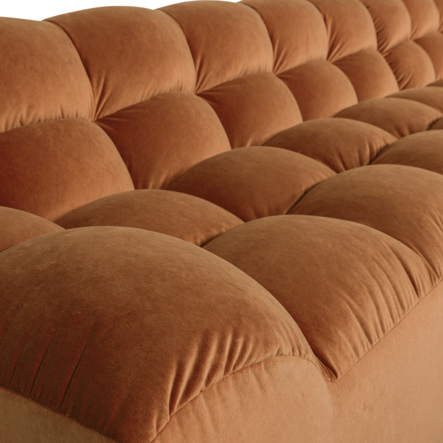 Allure chaise longue rechts geweven stof naturel melange
