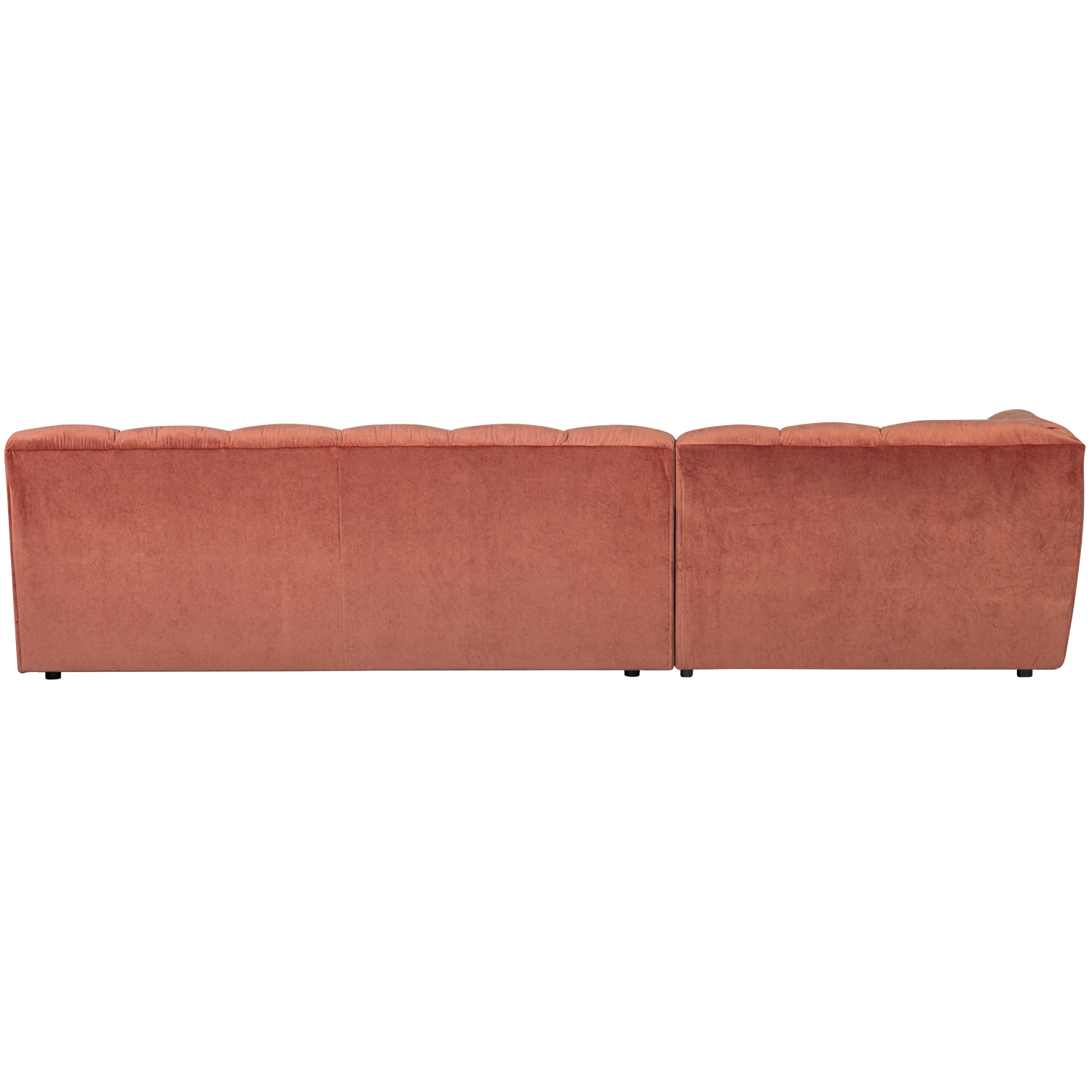 Allure chaise longue links geweven stof naturel melange