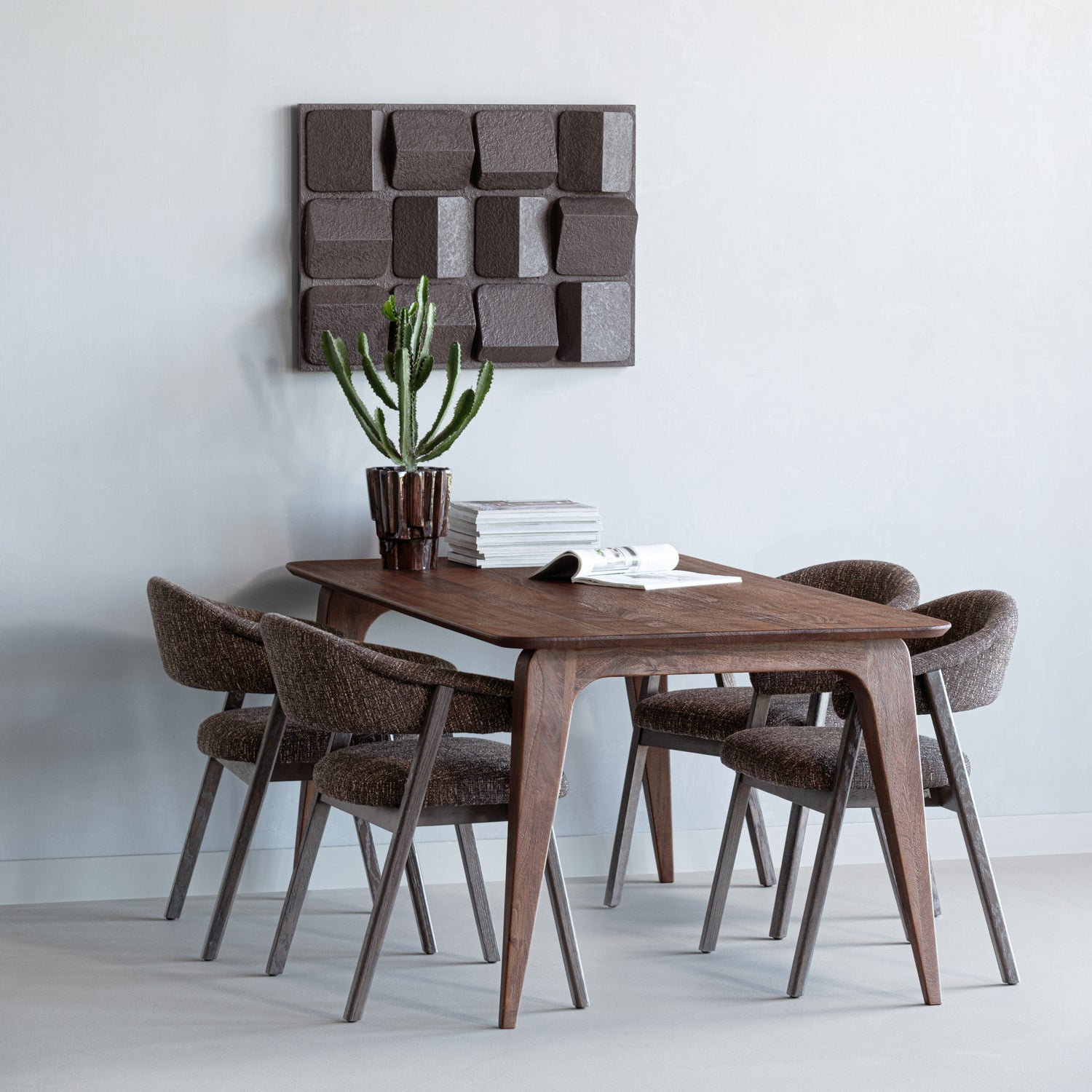 Tunar eetkamerstoel met armleuning hout naturel [fsc]