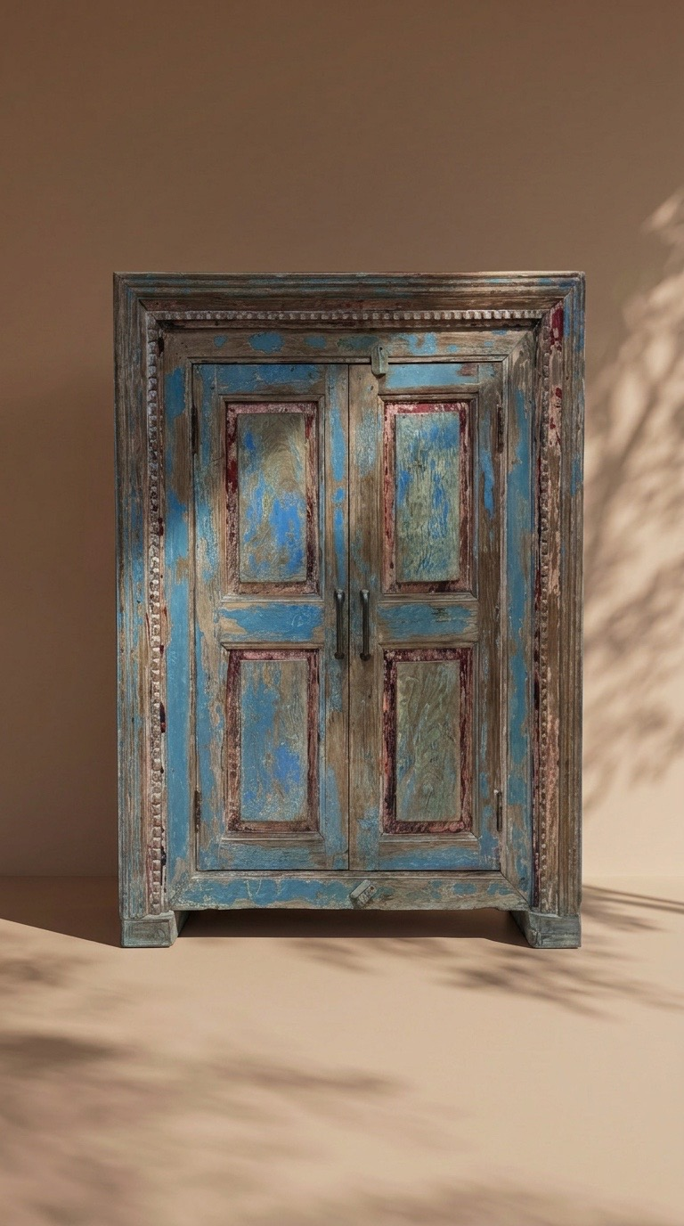 Kast 2 deur uniek blauw