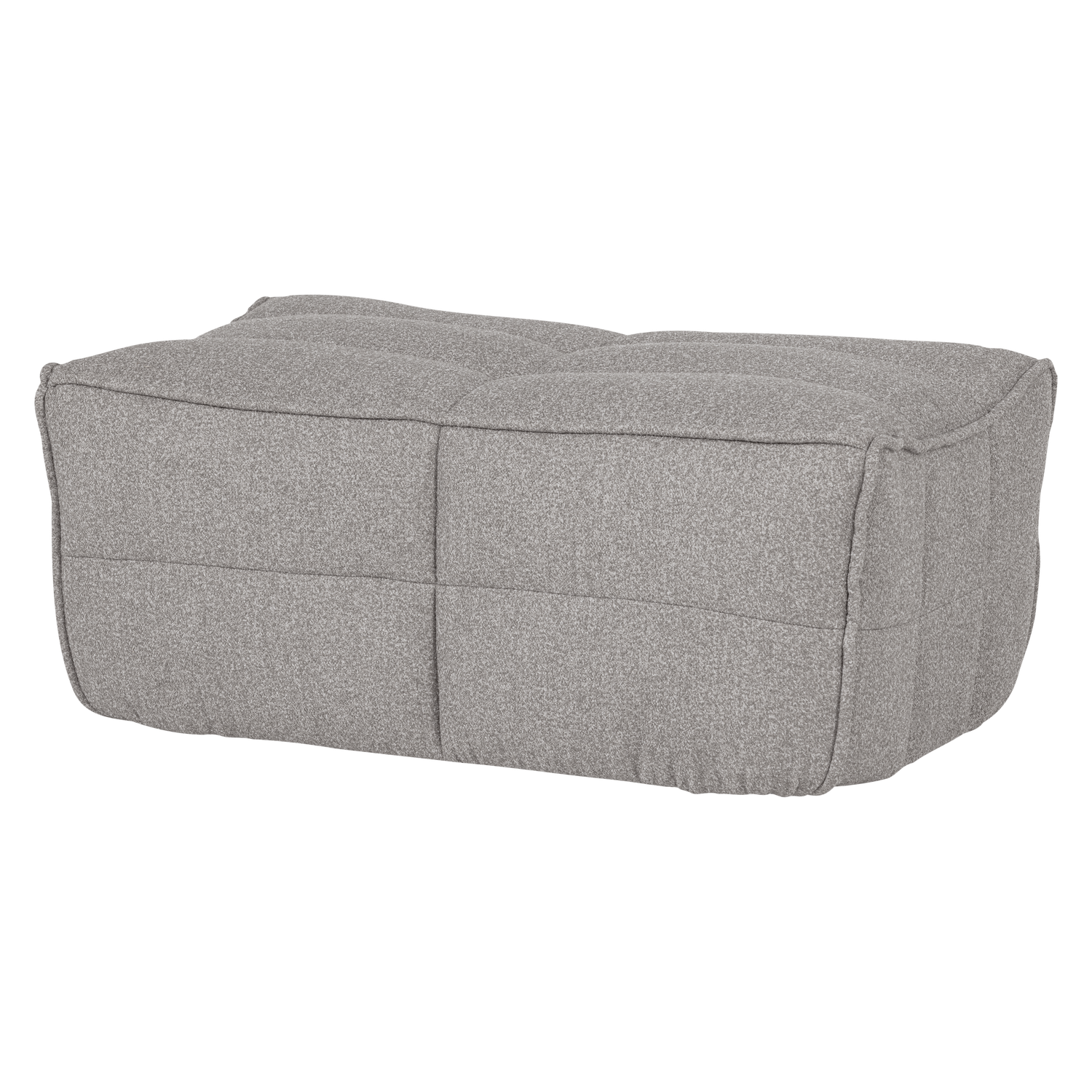 Cluster hocker velvet warm taupe
