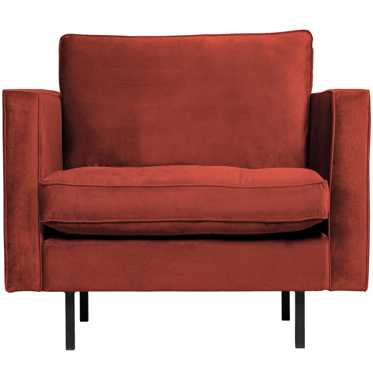 Rodeo classic fauteuil ribstof roestbruin