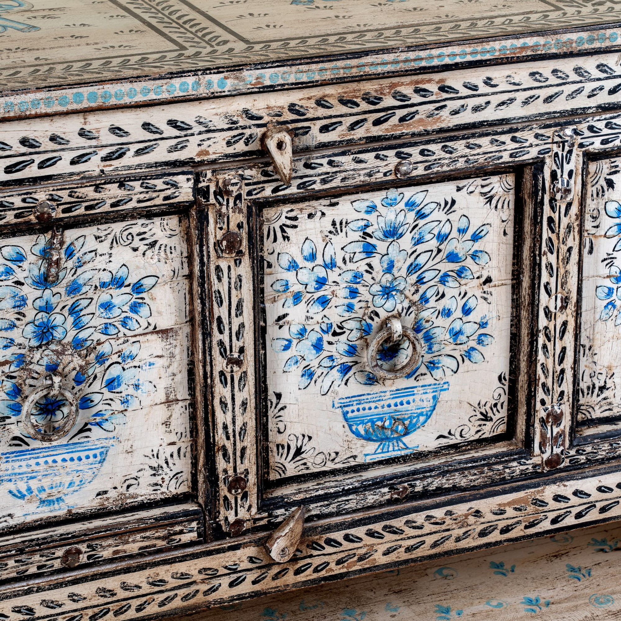 Jegan - Handbeschilderde Consoletafel 157cm