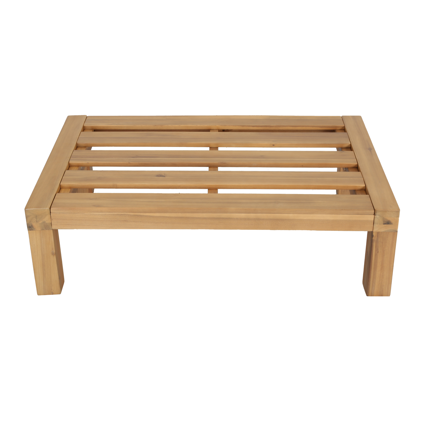 Relax tuin hocker/bijzettafel acaciahout naturel/zand [fsc]