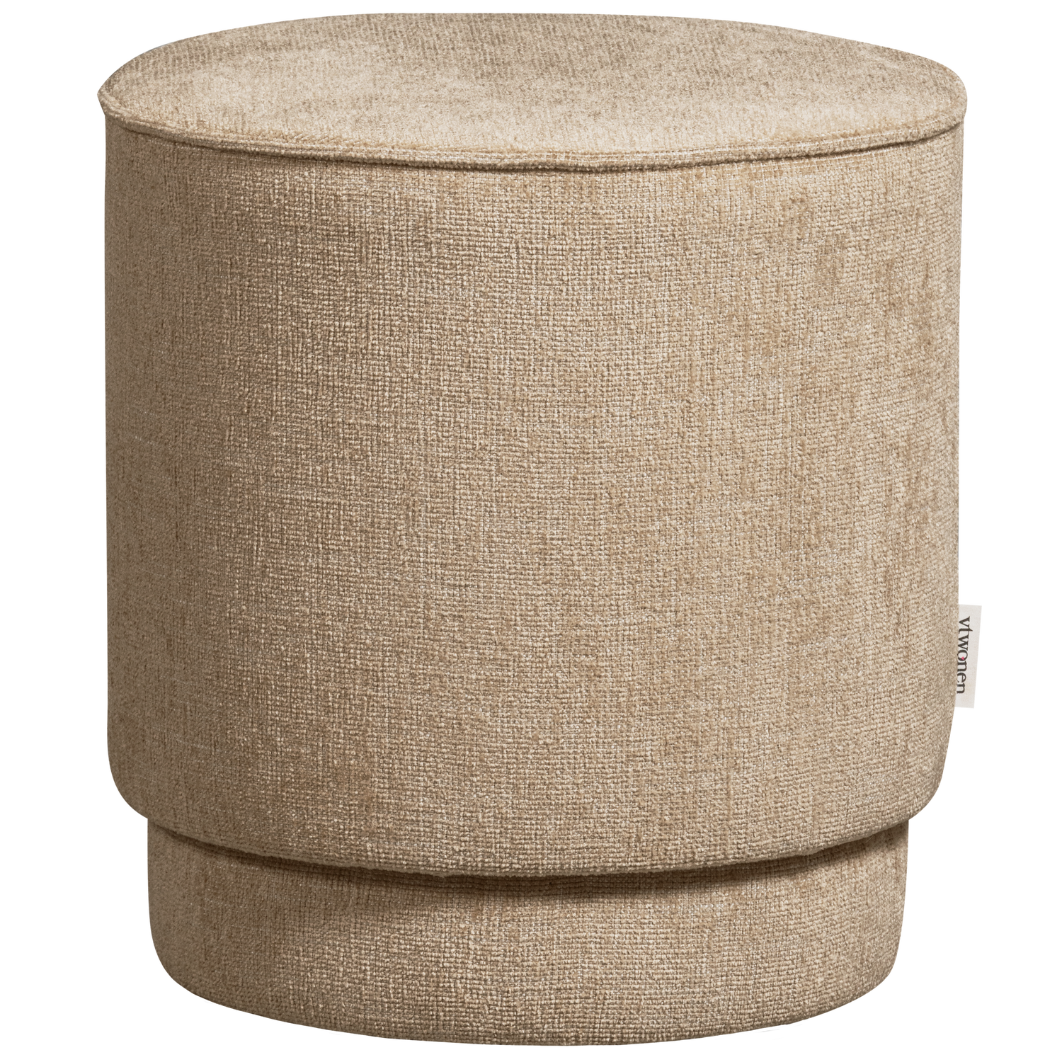 Pearl poef naturel melange