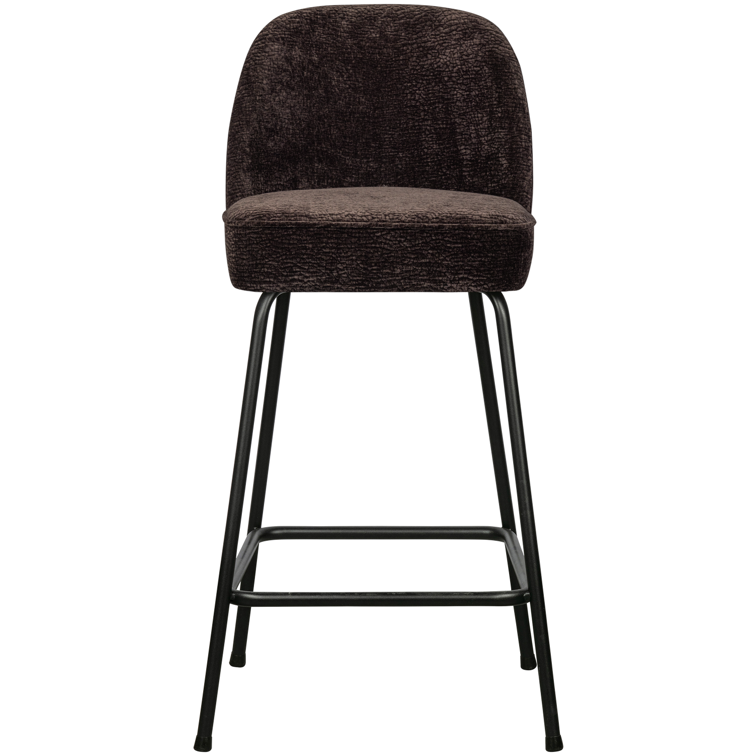 Vogue barstoel 65 cm 3d chenille middenbruin