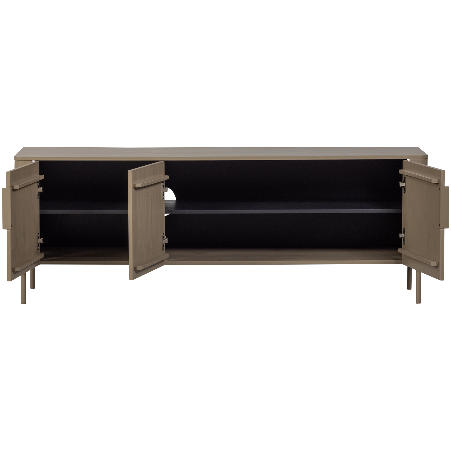 Gunnar tv meubel 154 cm grenen mud [fsc]