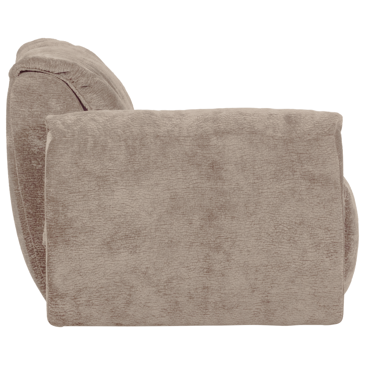 Baggy 1-zits element met arm links geweven chenille oudroze