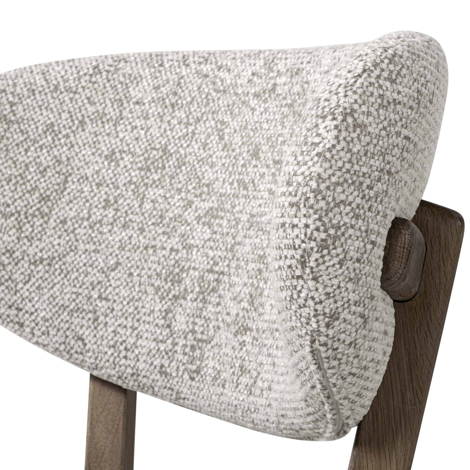 Udar barstoel naturel met houten frame bruin [fsc]