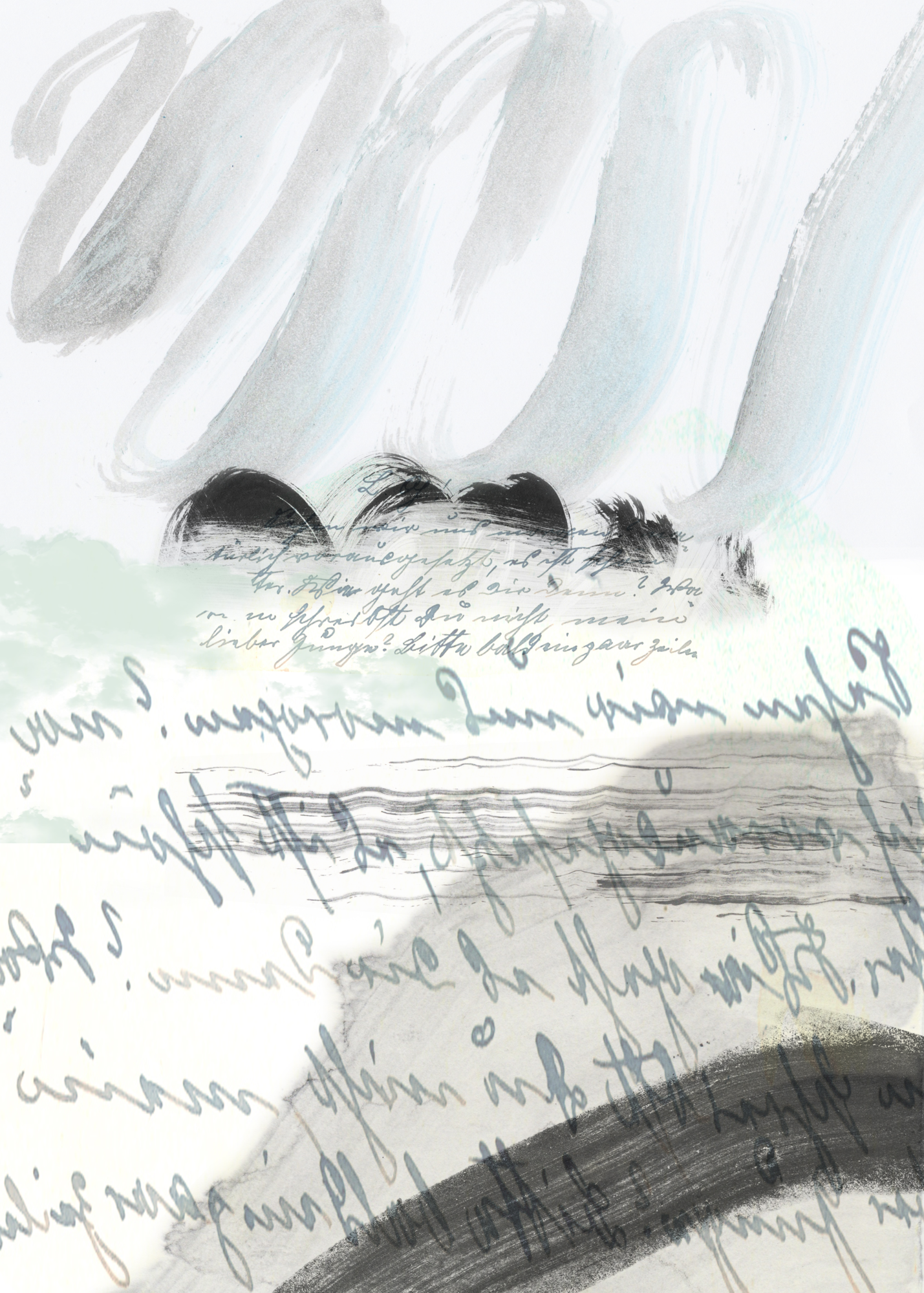 Poster Bergtop by Lisette de Zoete