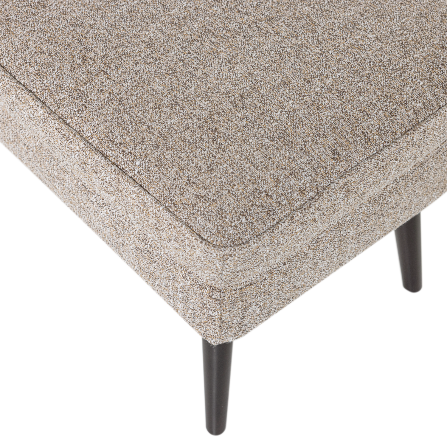 Rocco hocker velvet donkerbruin [fsc]