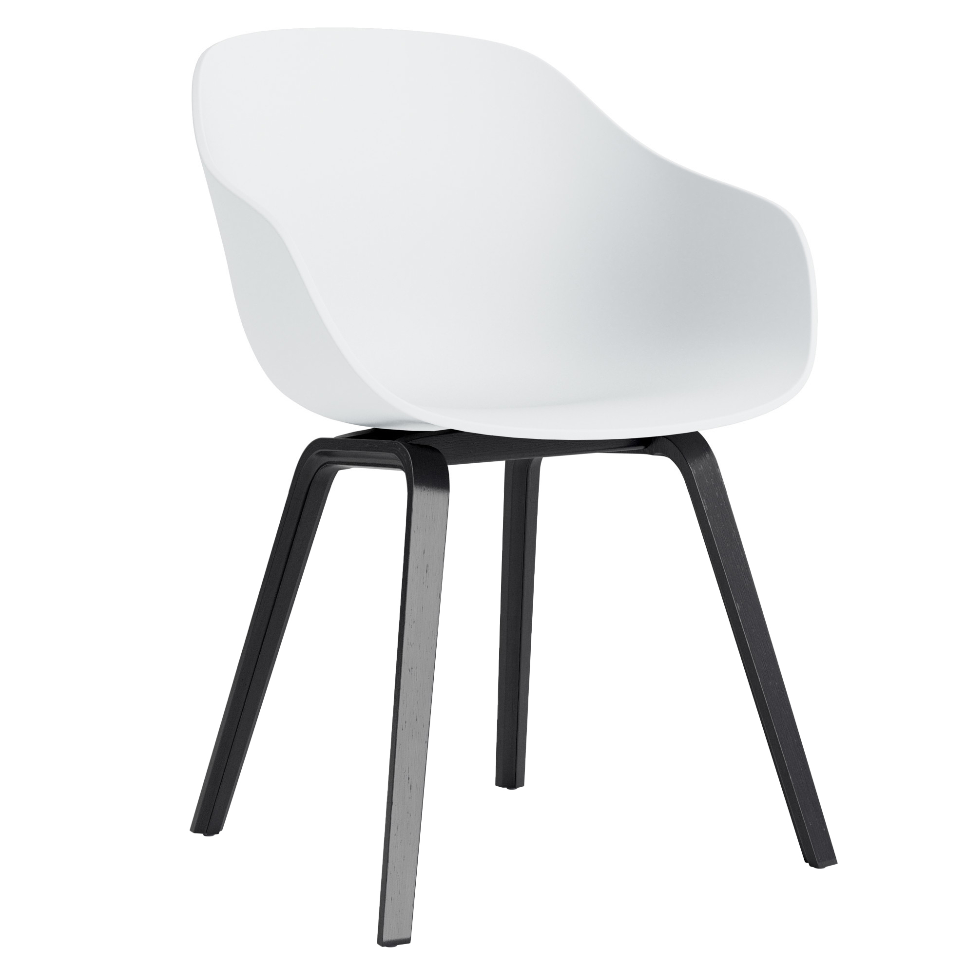 HAY stoel AAC 222 eiken zwart gelakt frame