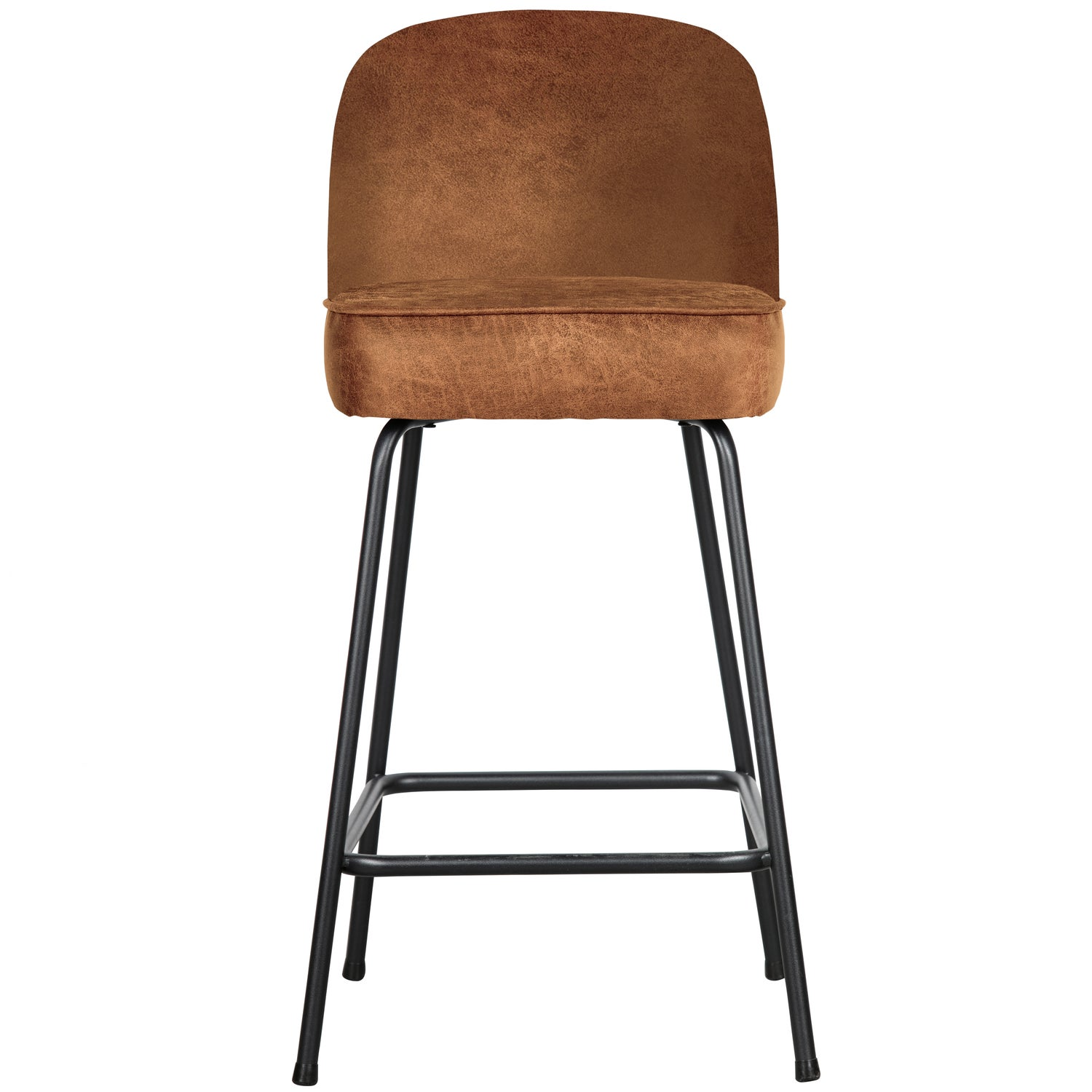 Vogue barstoel 65 cm 3d chenille middenbruin