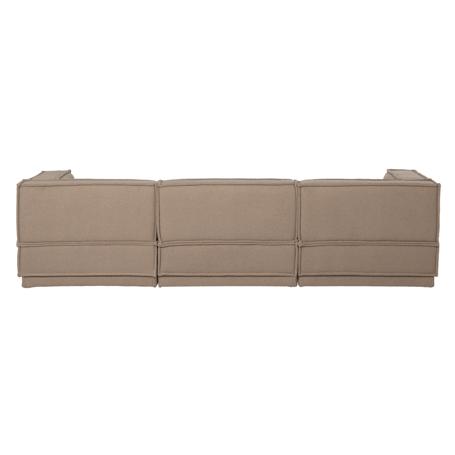 Manu chaise longue bank rechts velvet bruin [fsc]